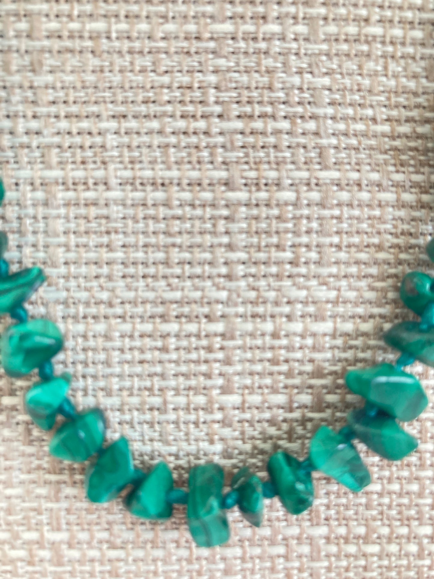Malachite Natural Polished Stone Necklace