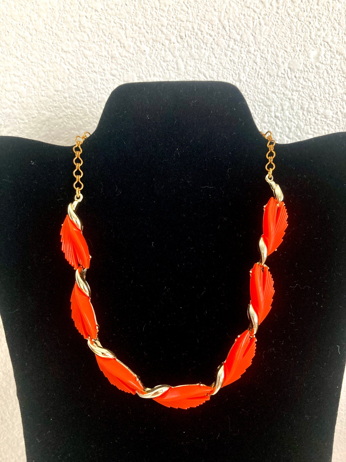 Bright Orange BSK Choker Necklace