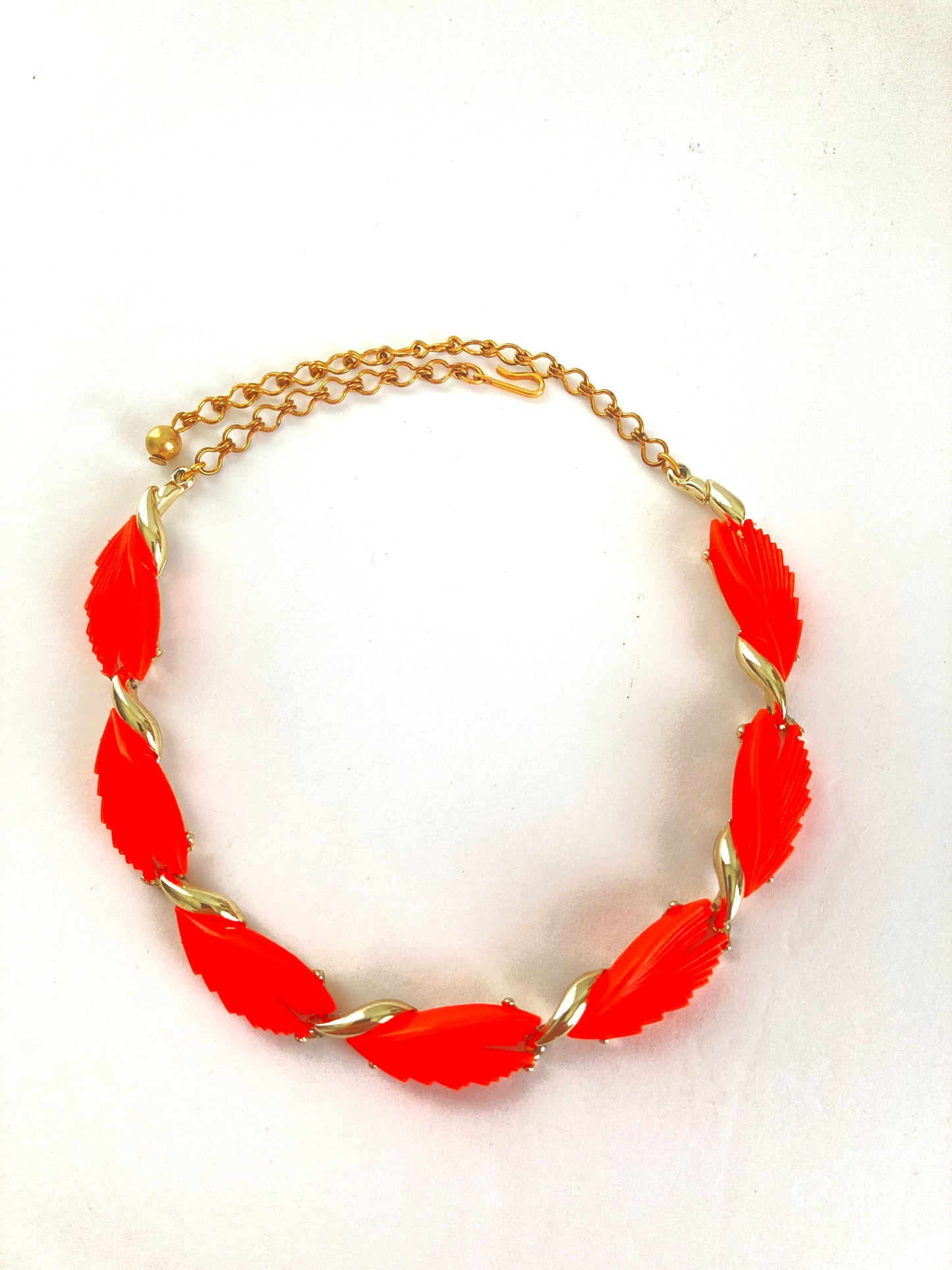 Bright Orange BSK Choker Necklace