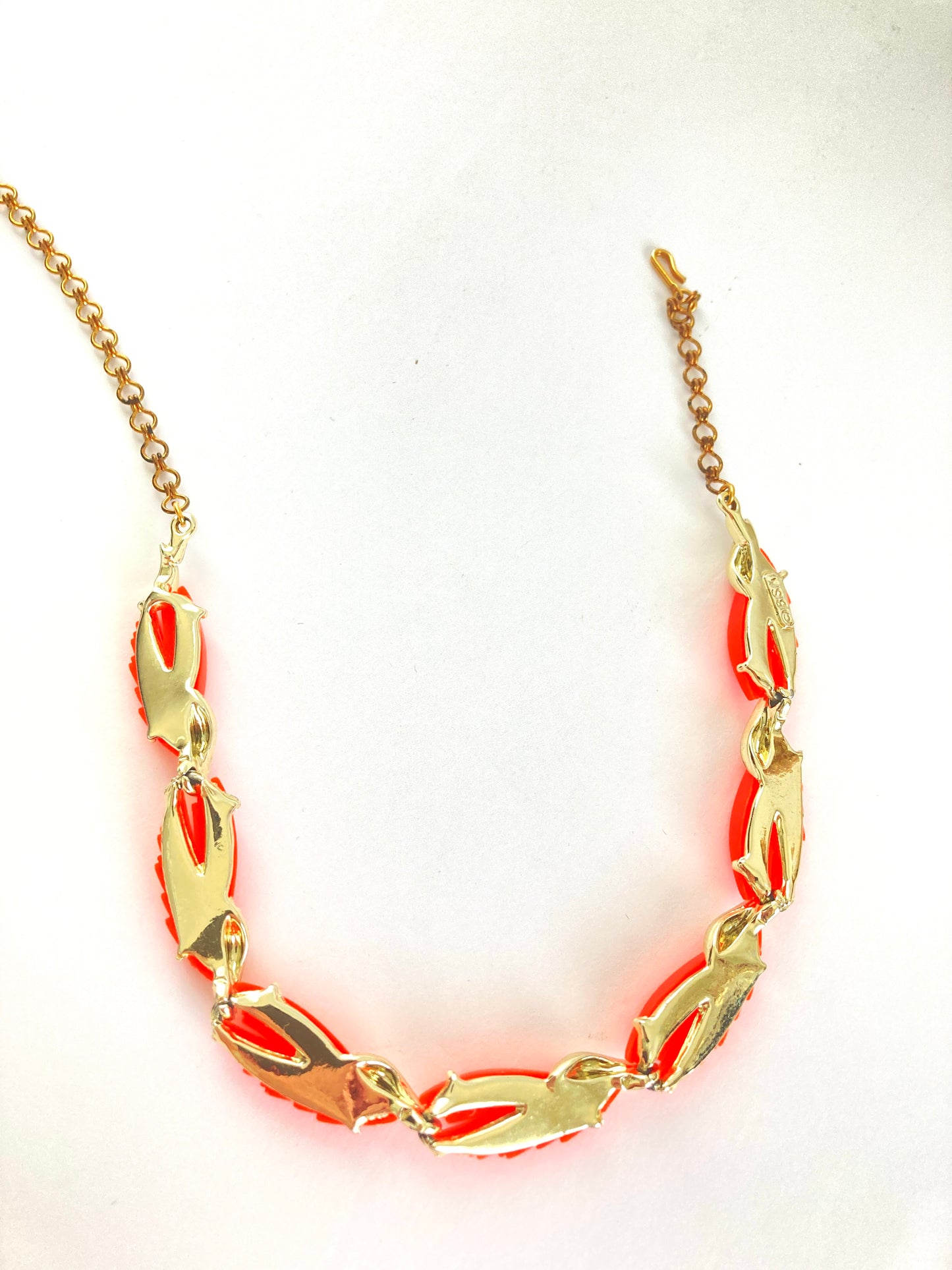 Bright Orange BSK Choker Necklace