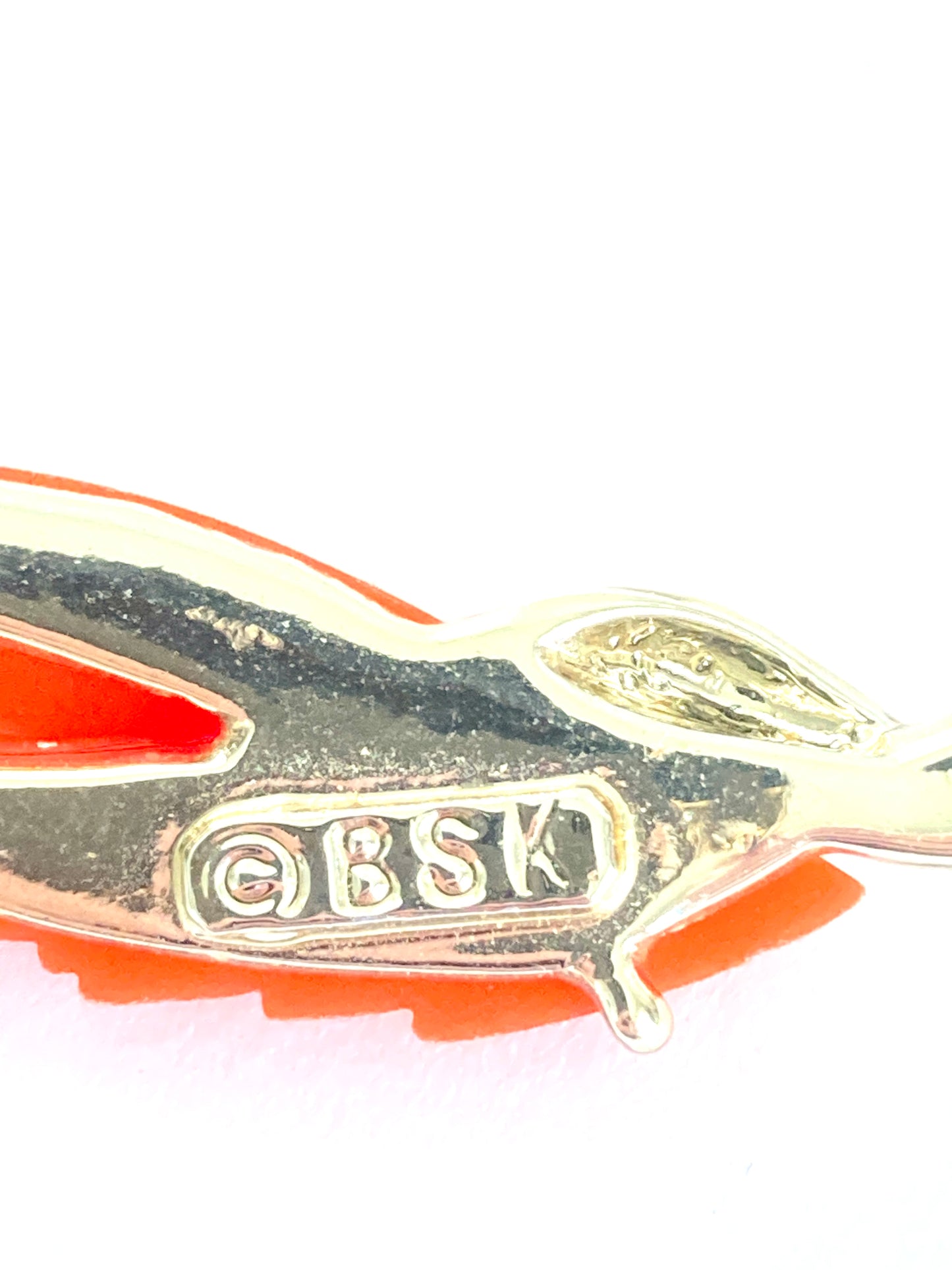 Bright Orange BSK Choker Necklace