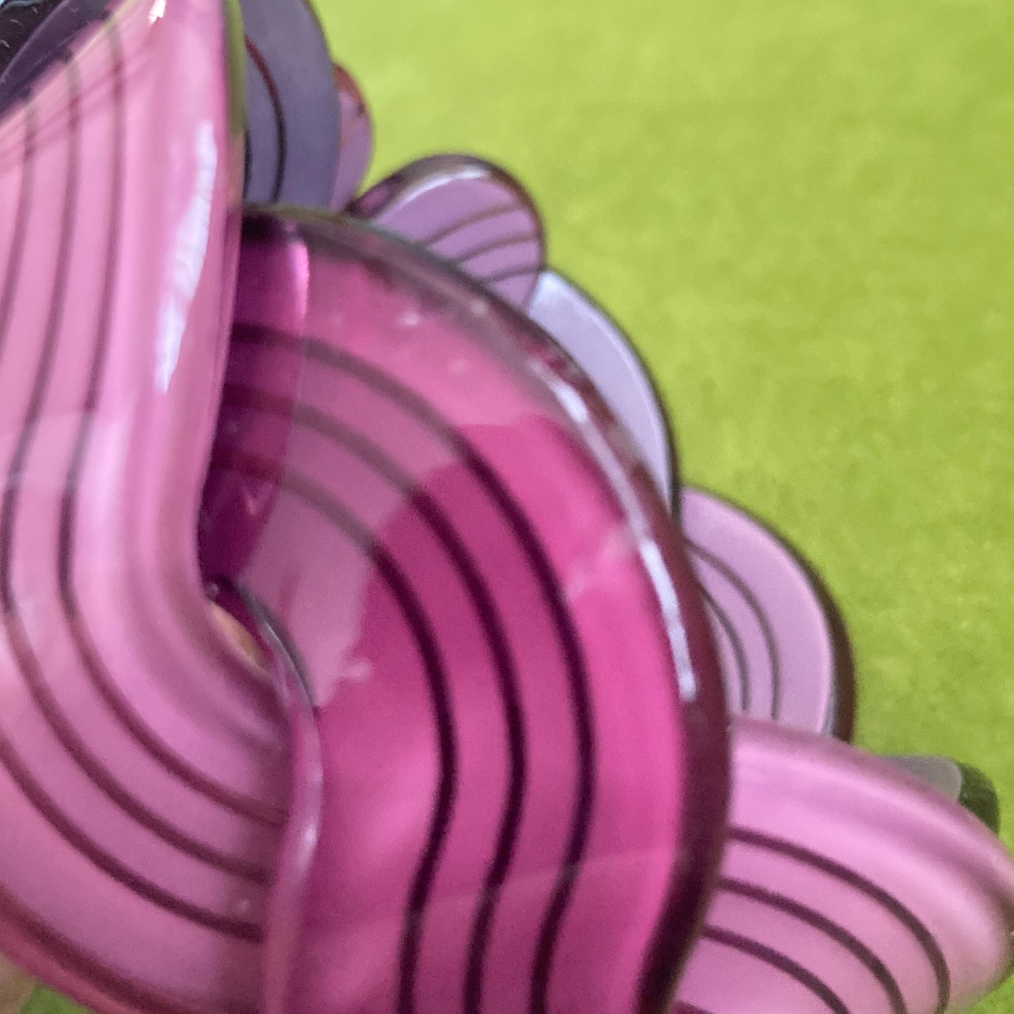 Purple Lucite Woven Bracelet