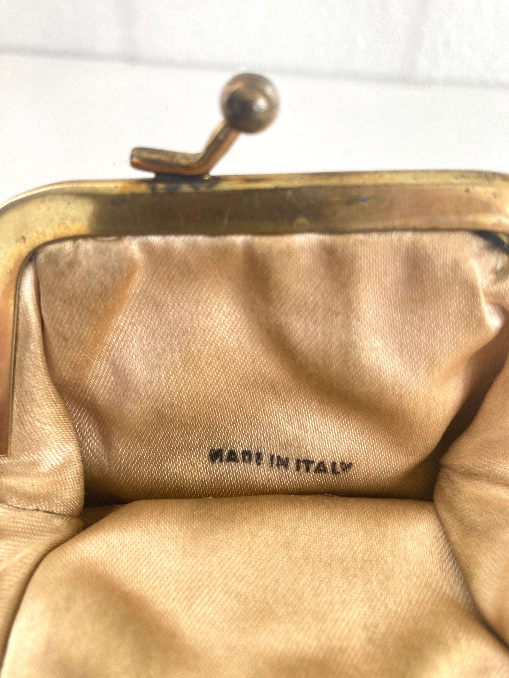 Italian Tapestry Kiss Lock Coin Purse