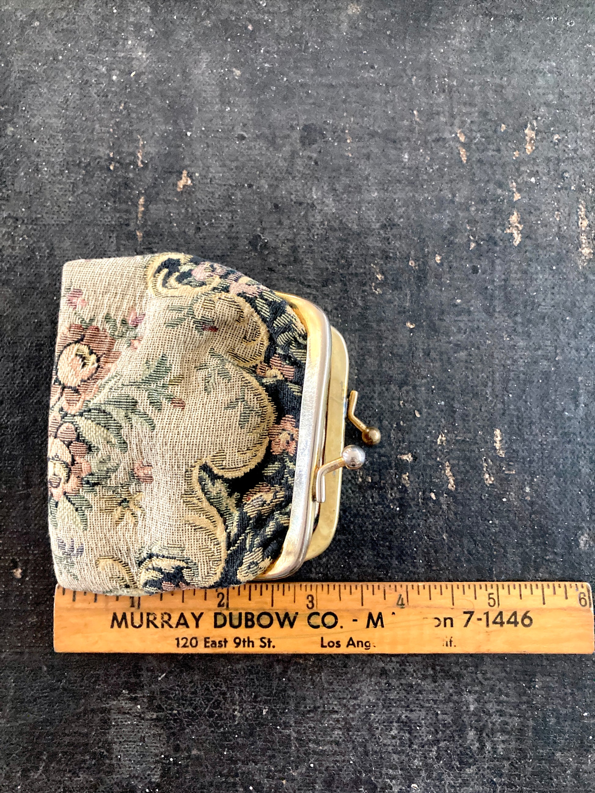 Italian Tapestry Kiss Lock Coin Purse