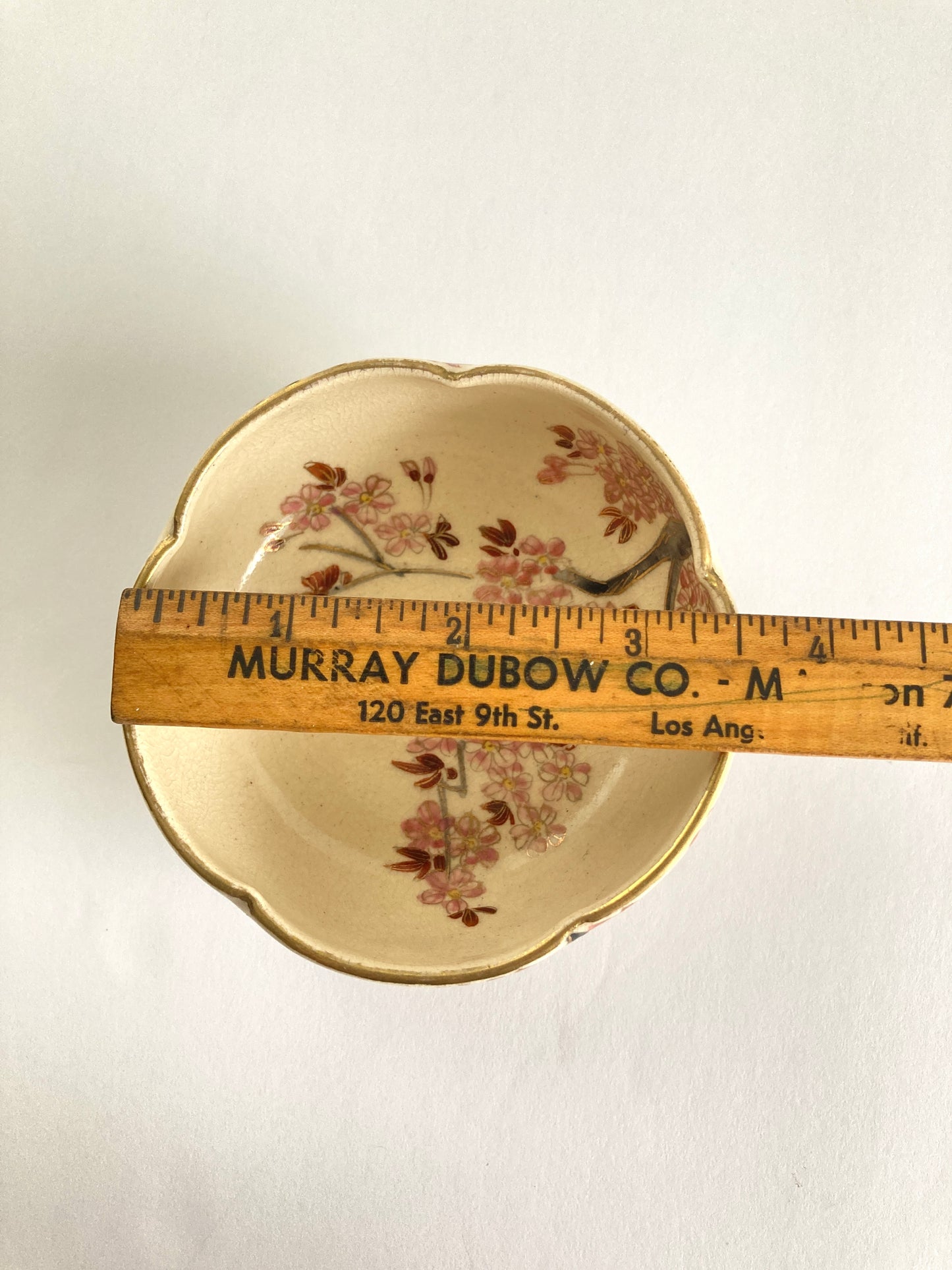 Satsuma Cherry Blossom Lobed Tea Bowl