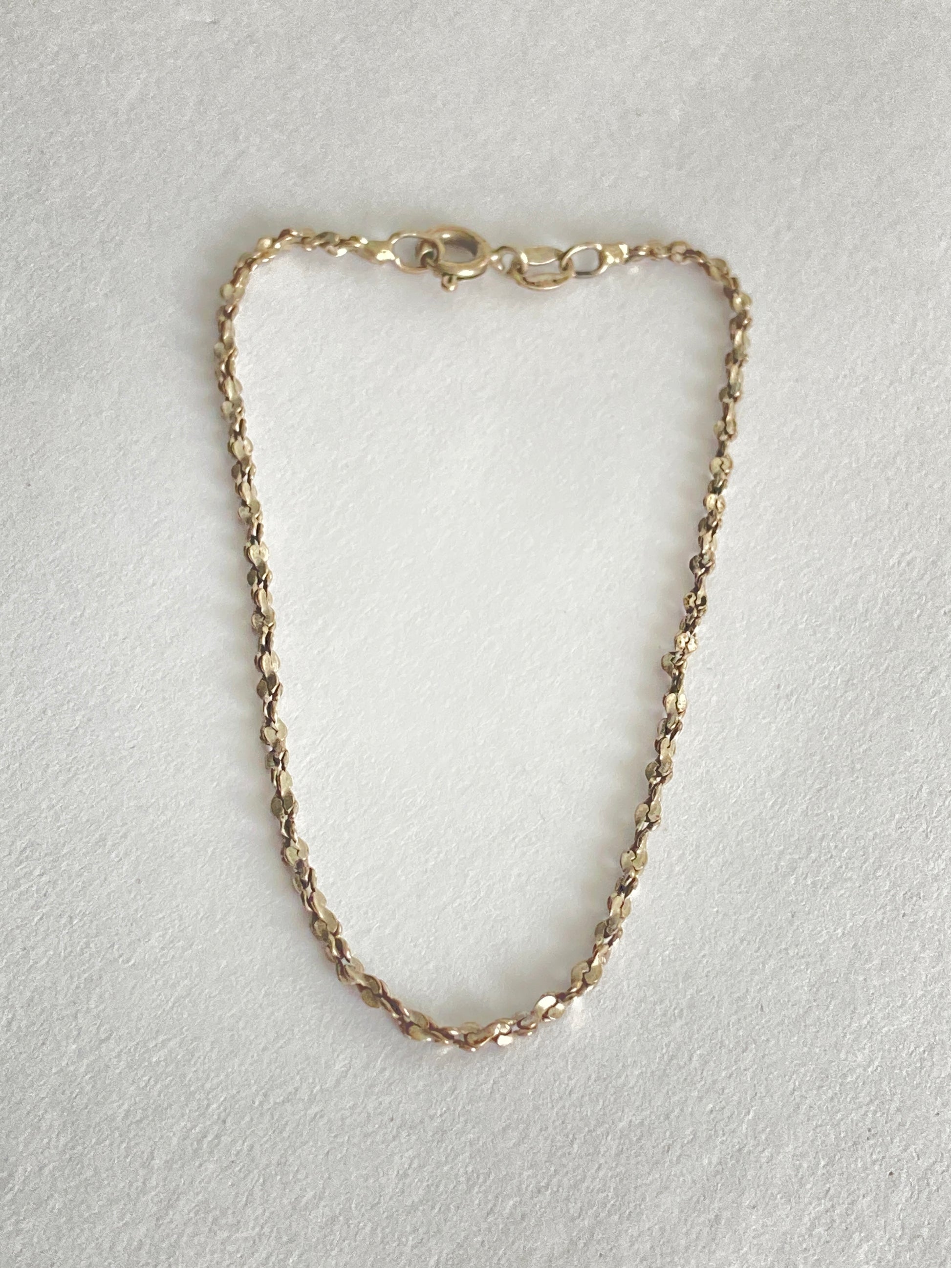 Sterling Delicate Chain Bracelet marked Italy
