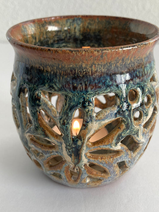 Studio Pottery Tea Light Holder