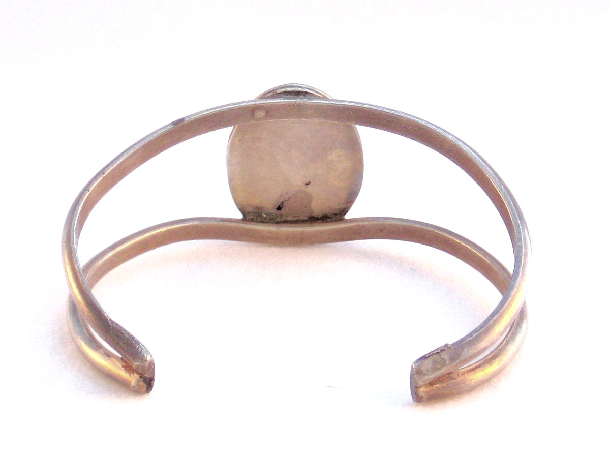 Native American Style Silver and Turquoise Bracelet