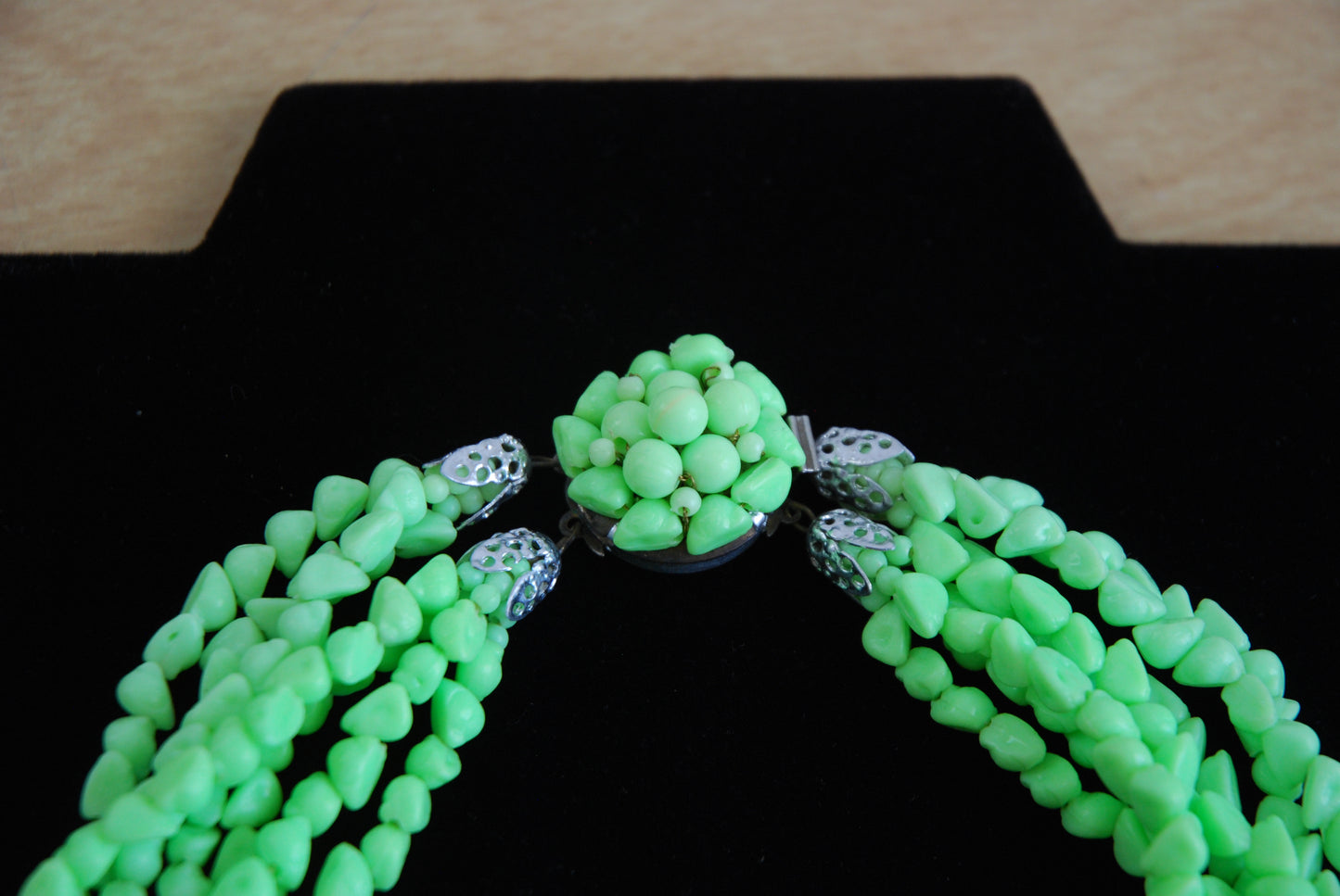 Lime Green Multi Strand Necklace