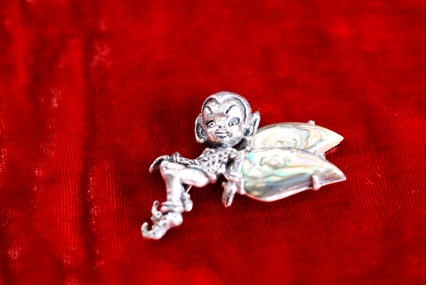 Sterling Silver Pixie Brooch By Cyvra