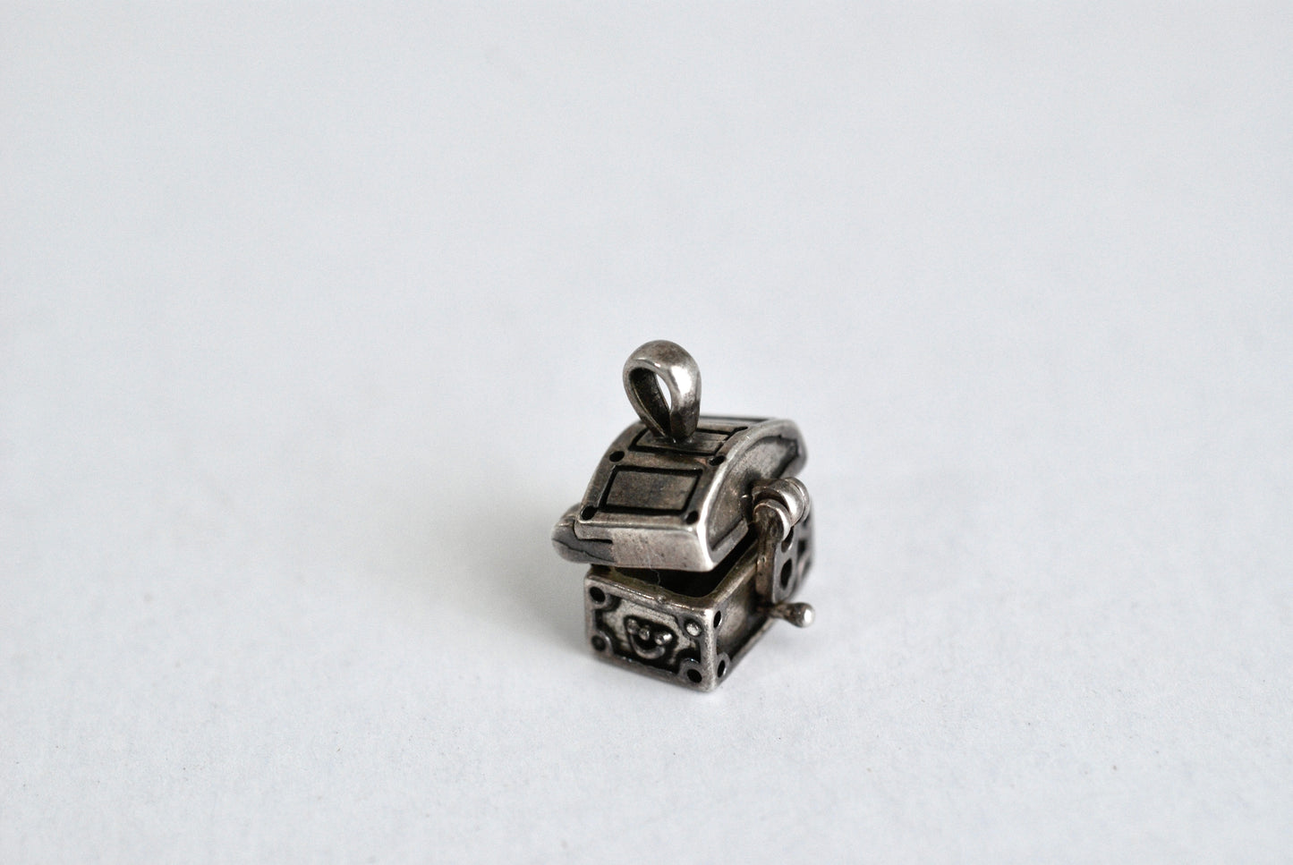 Sterling Silver Moveable Treasure Chest Charm