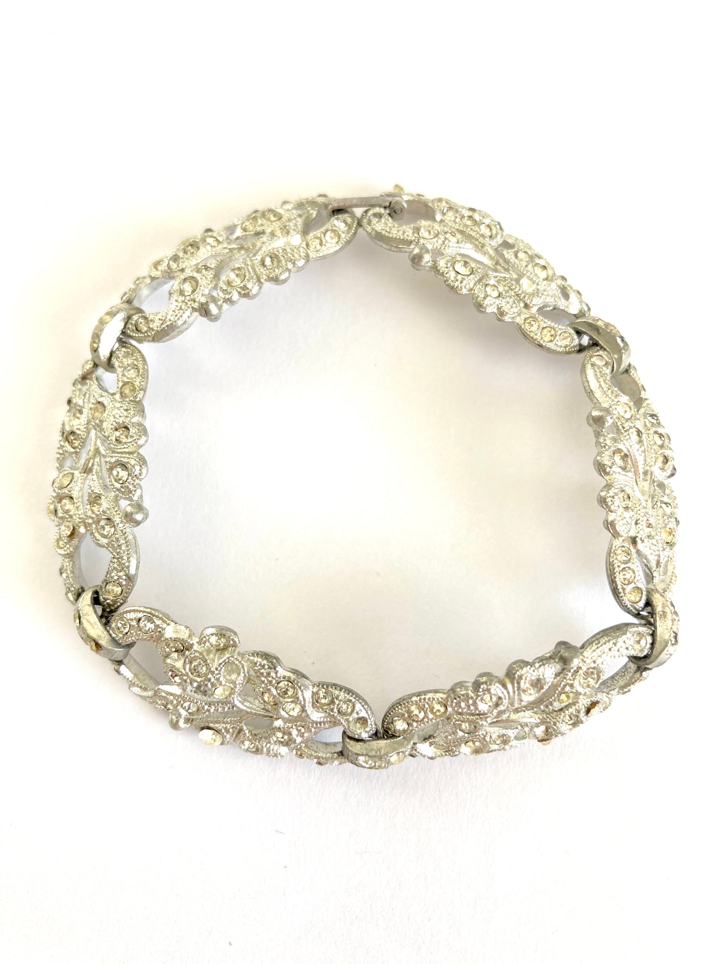 Antique Paste & Pot Metal Bracelet
