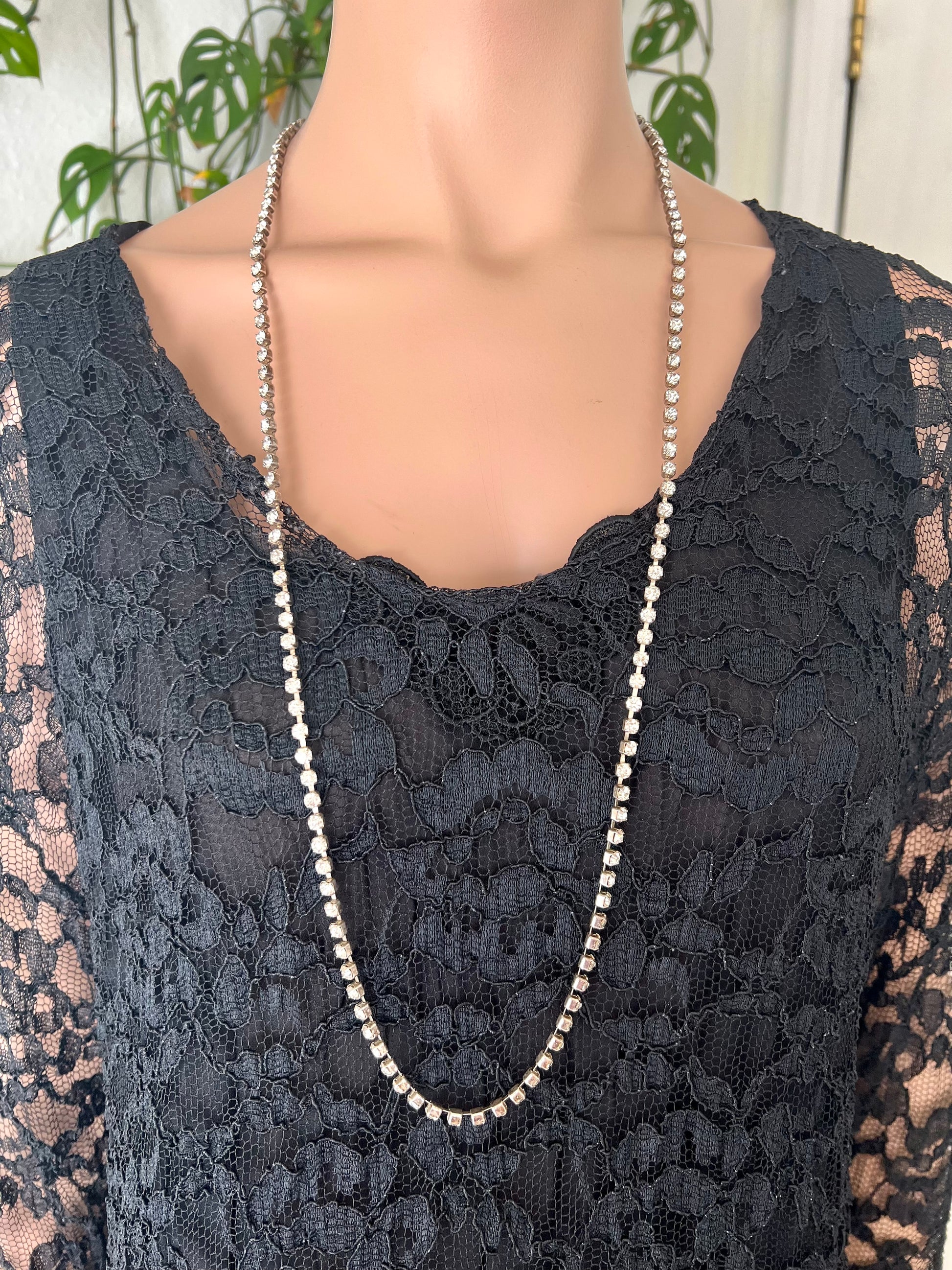 Single Strand Rhinestone Belt/Necklace