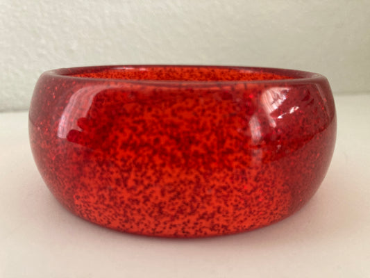 Red Glitter Lucite Bangle