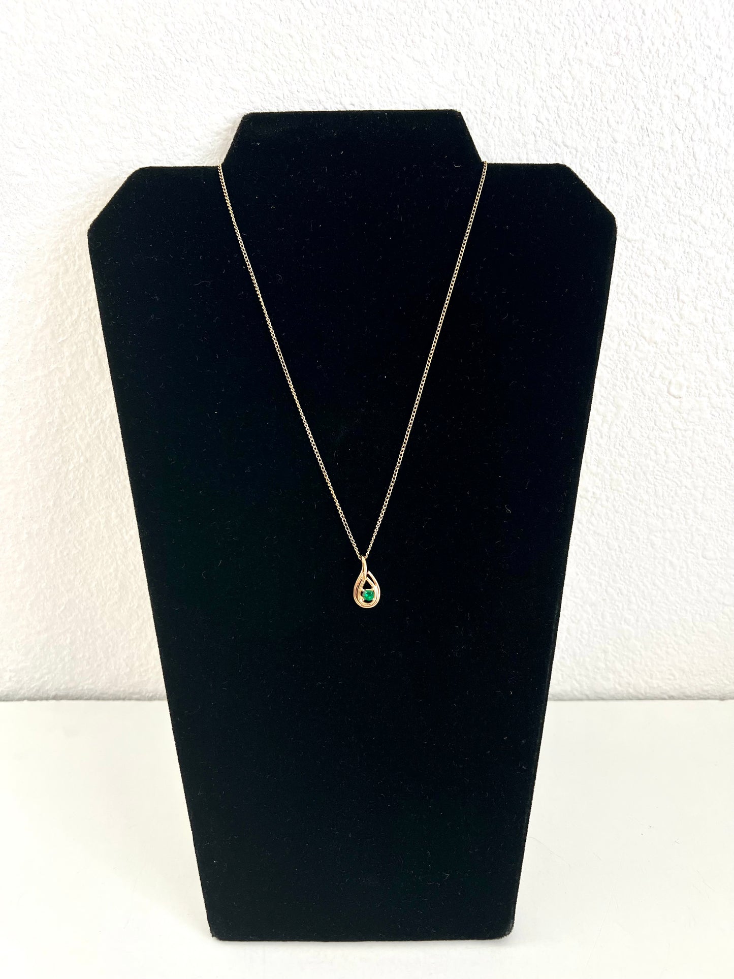 Simulated Emerald Necklace by Ronté of Beverly Hills