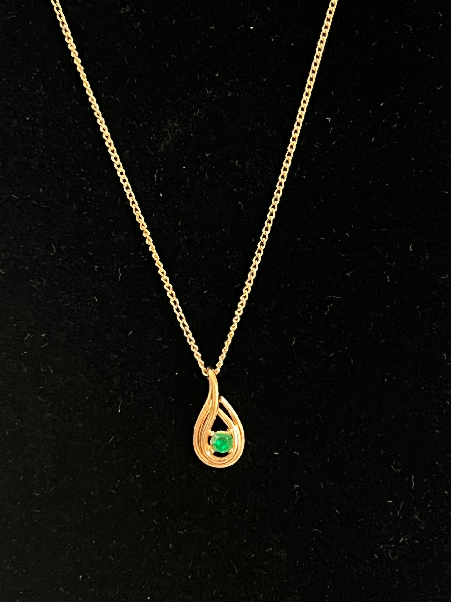 Simulated Emerald Necklace by Ronté of Beverly Hills