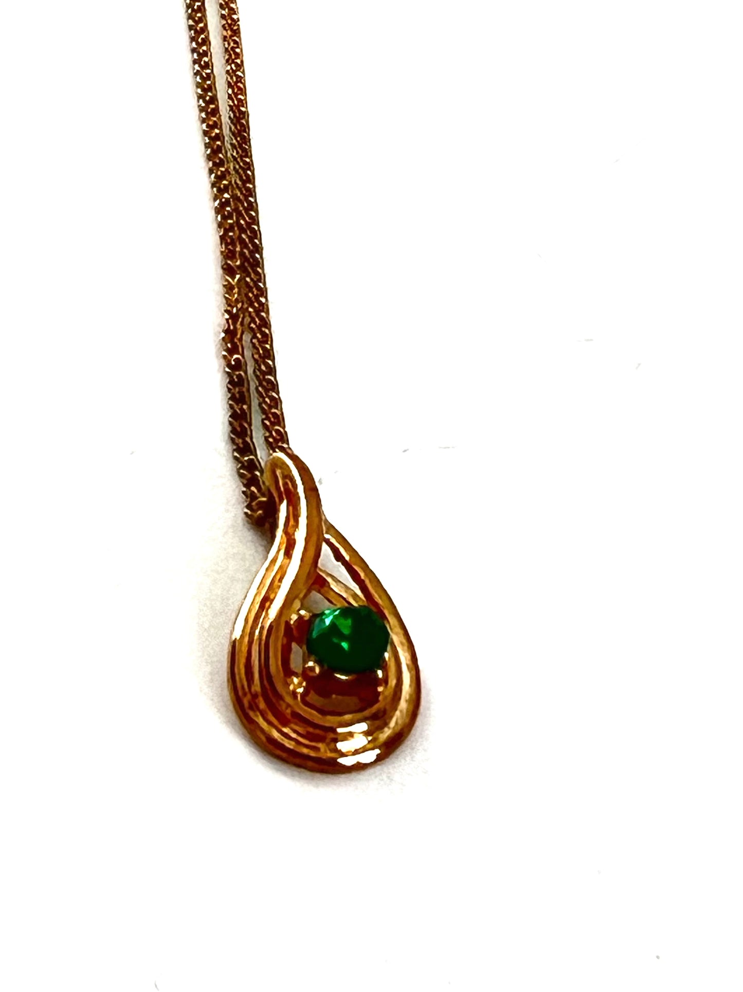 Simulated Emerald Necklace by Ronté of Beverly Hills