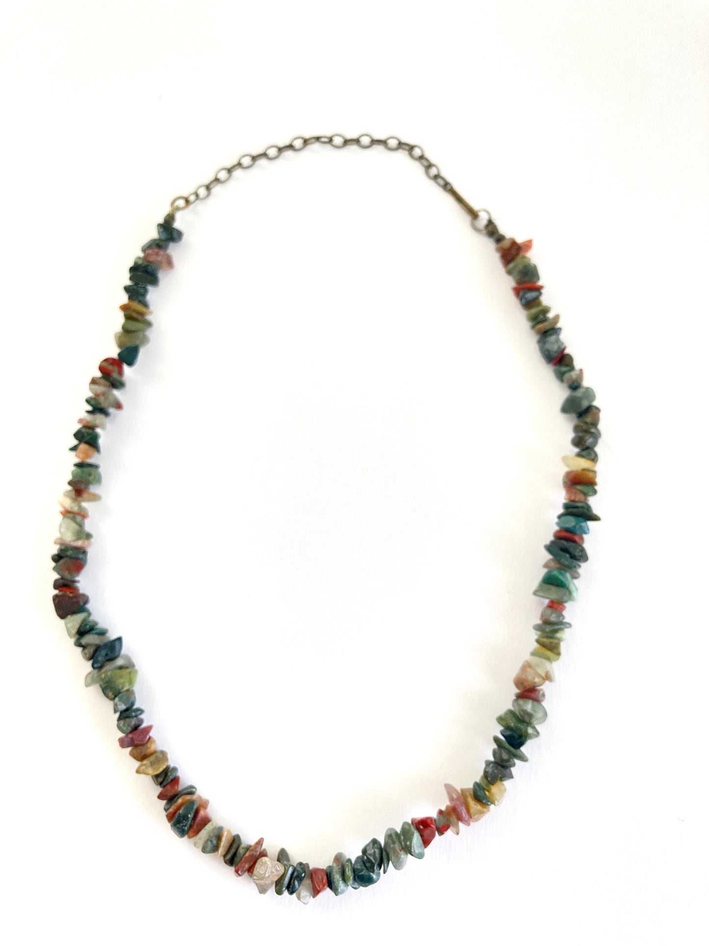 Mixed Gemstone Chip Necklace