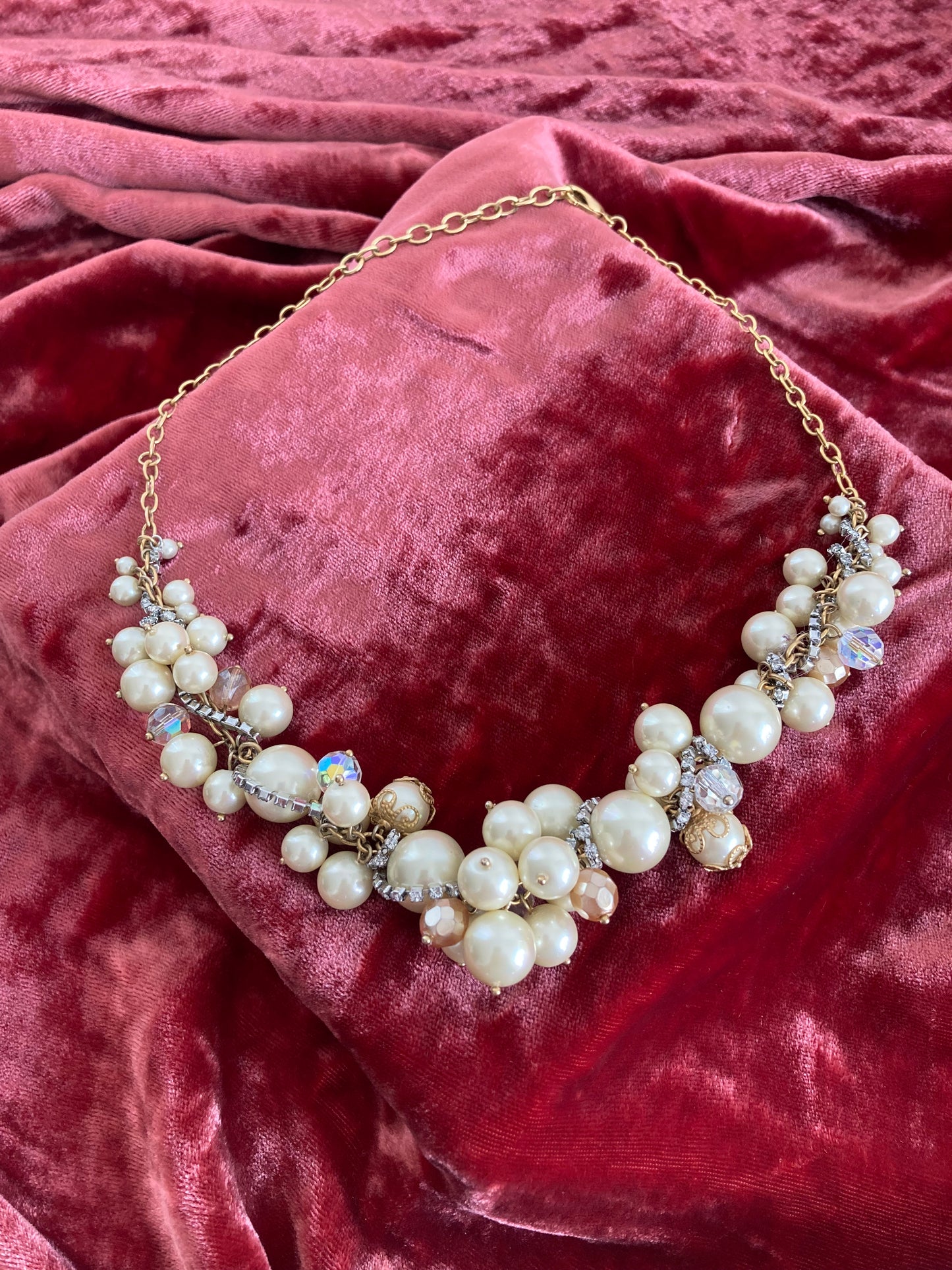 Pearls, Crystals, & Rhinestones Choker Necklace