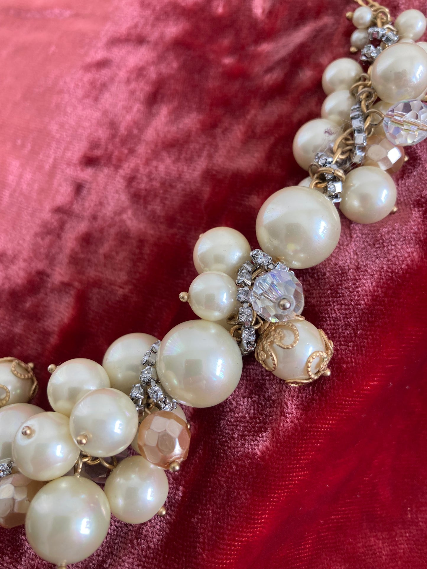 Pearls, Crystals, & Rhinestones Choker Necklace