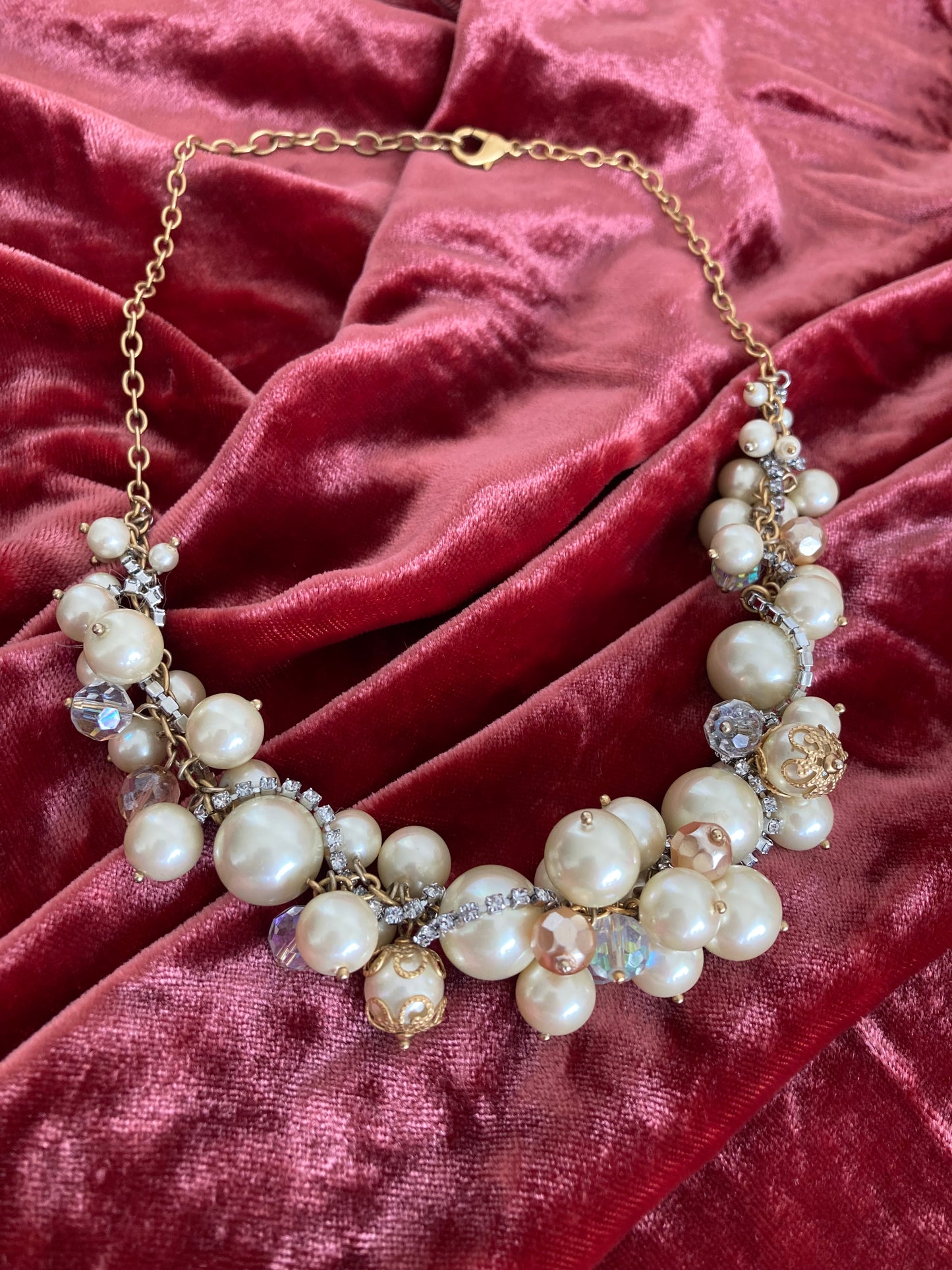 Pearls, Crystals, & Rhinestones Choker Necklace