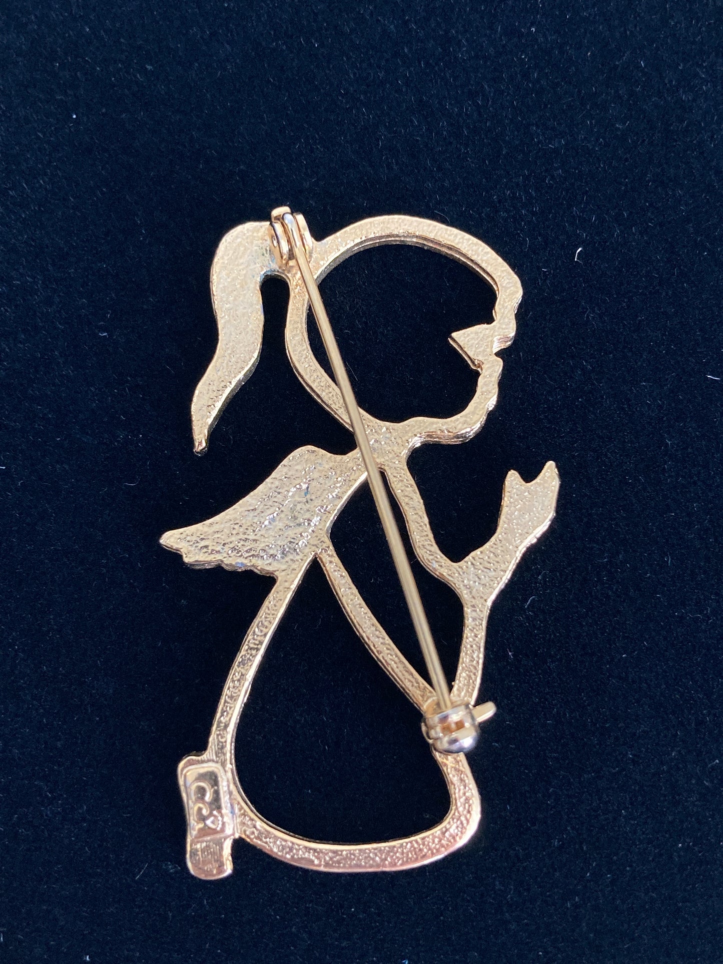 Little Girl Praying Angel Brooch