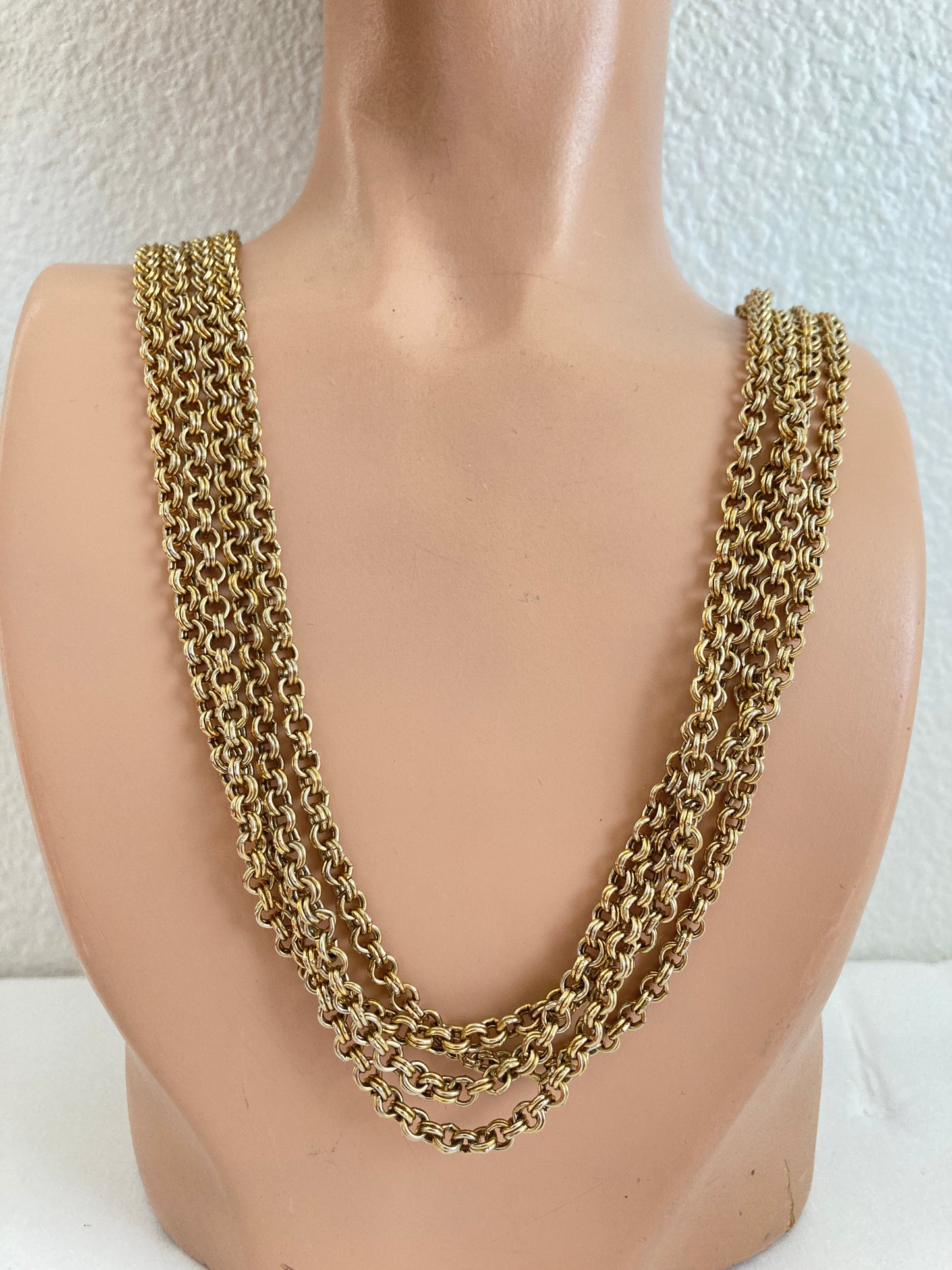 Super Long Double Link Chain Necklace 87 inches