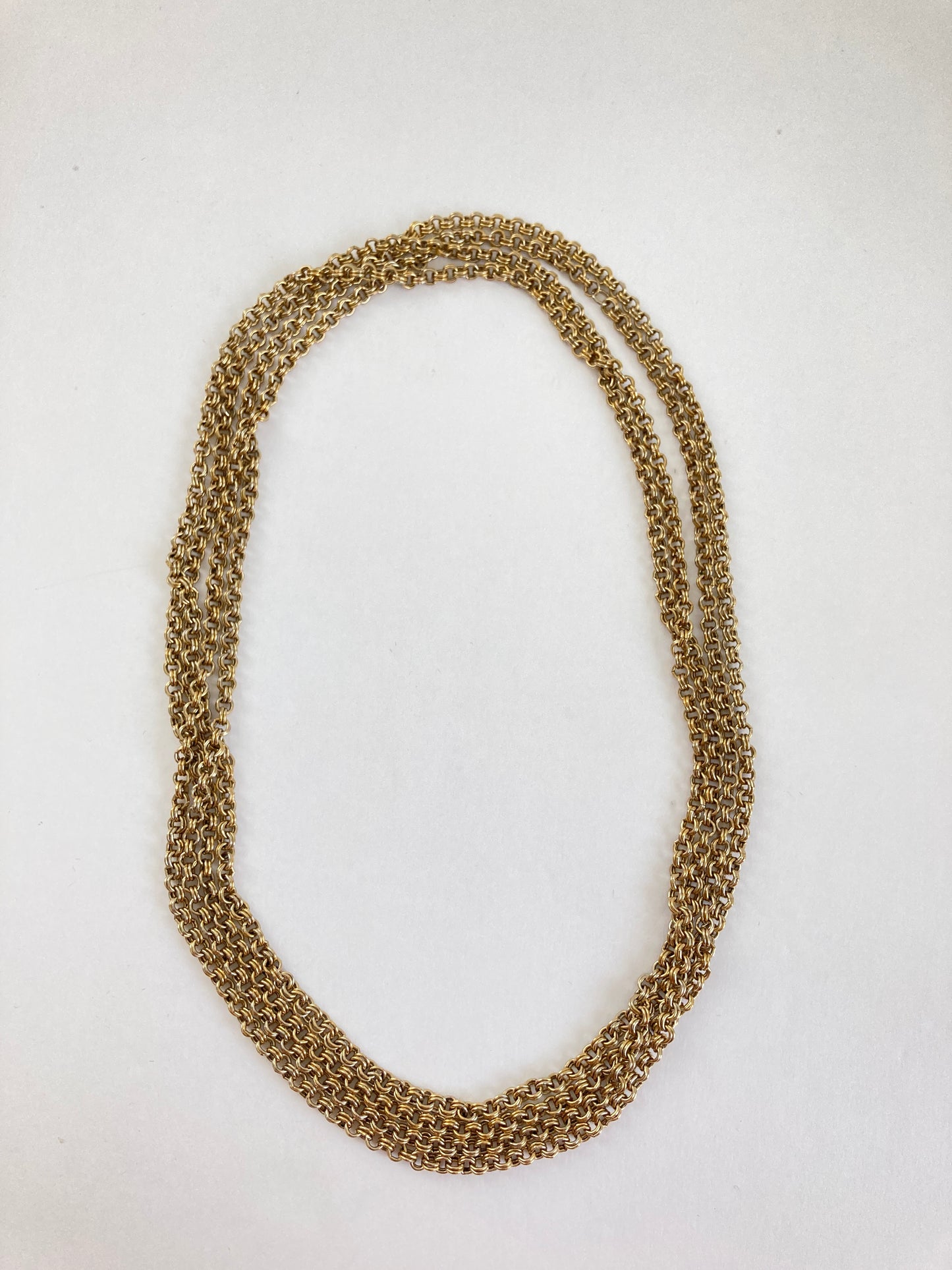 Super Long Double Link Chain Necklace 87 inches