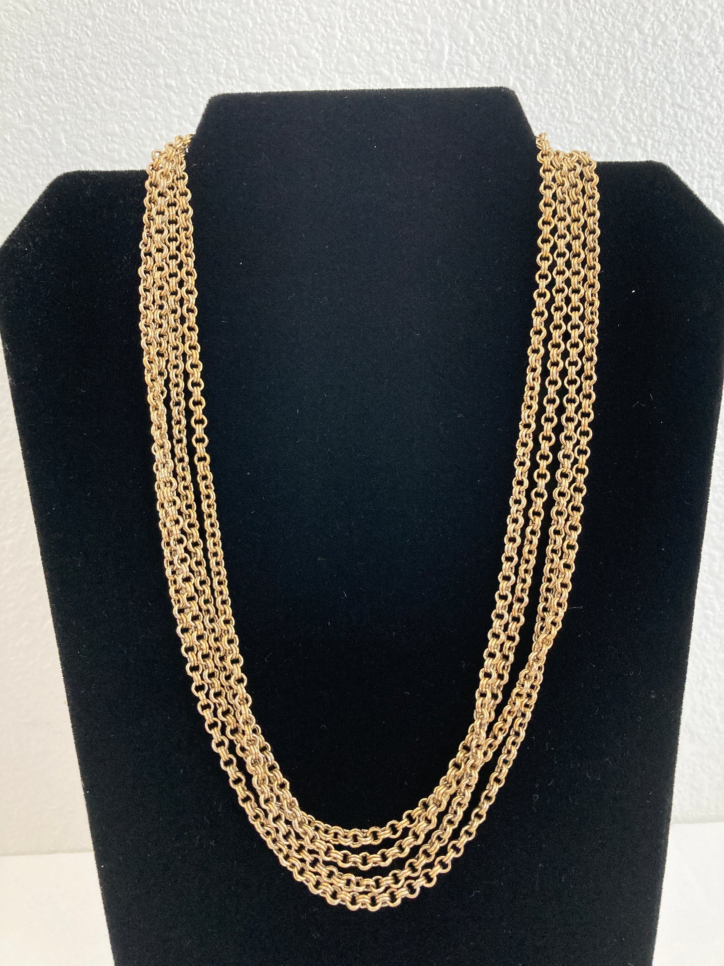 Super Long Double Link Chain Necklace 87 inches