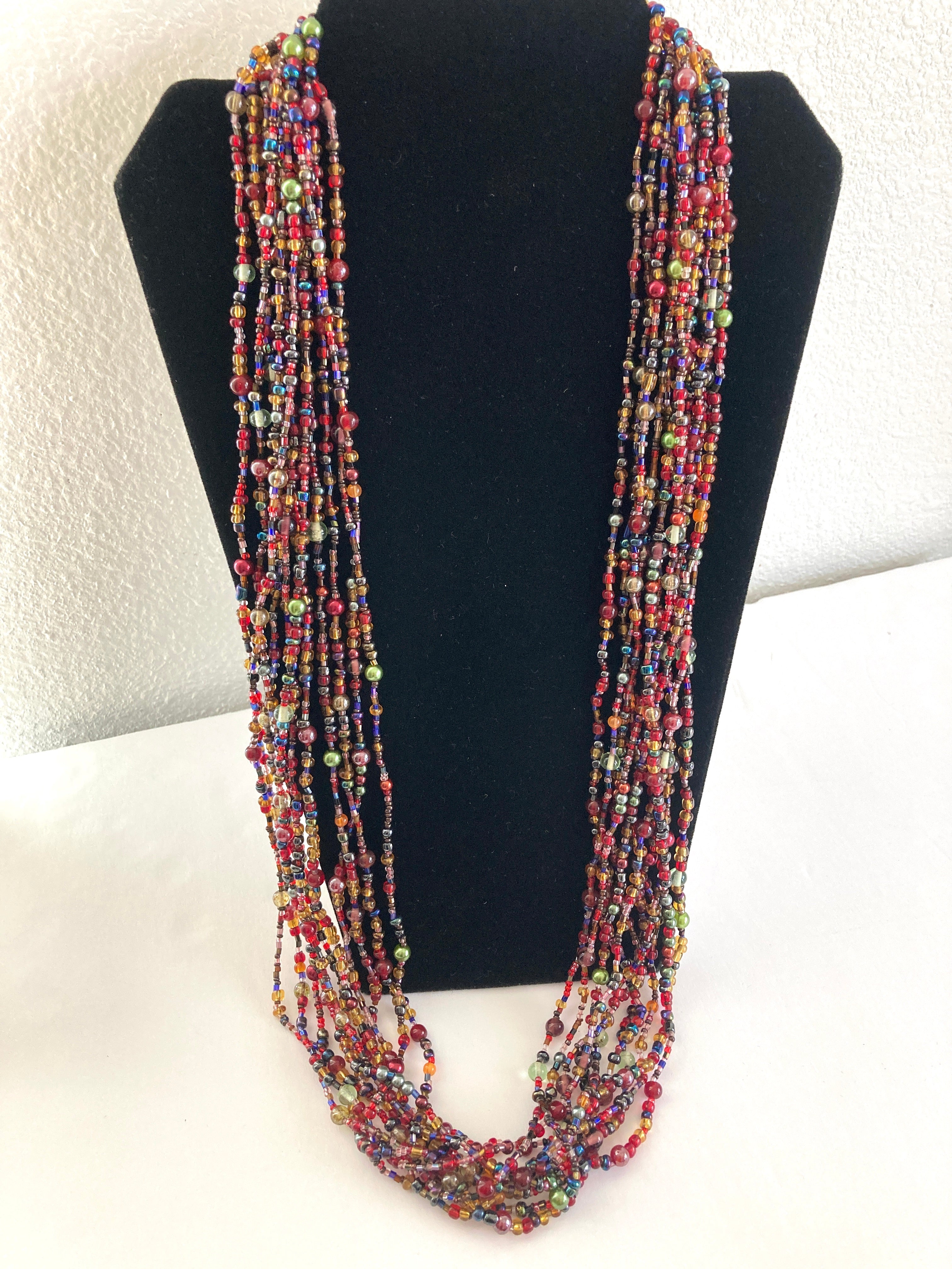 VINTAGE CLASSY JOAN RIVERS MULTI-COLOR deals CZECH NECKLACE