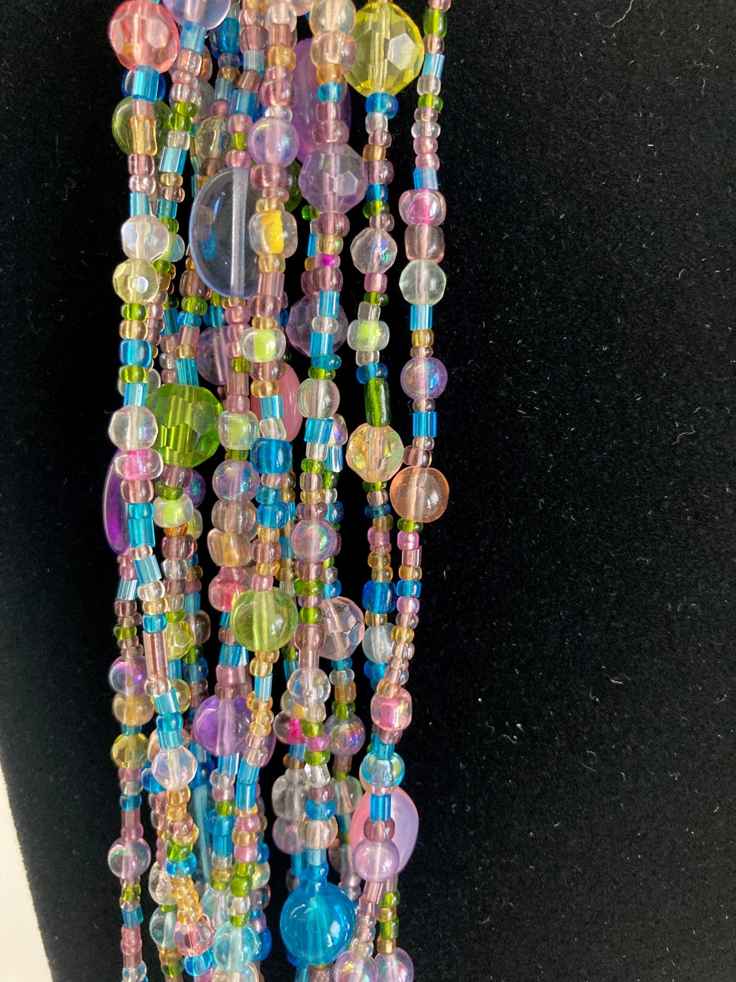 Joan Rivers Tropical Multi-Bead Czech Glass Torsade Necklace