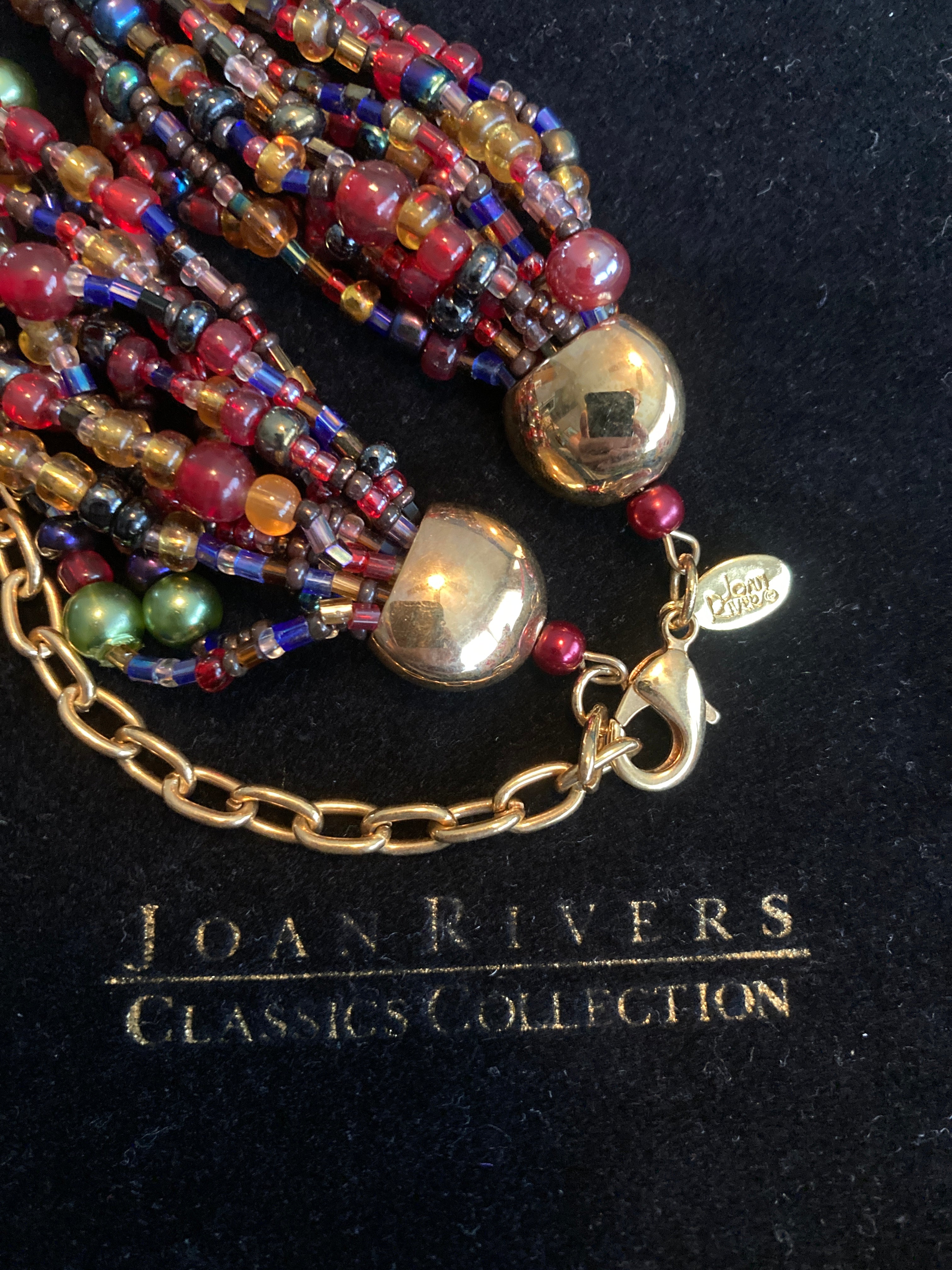 Joan Rivers Torsade popular Collection Multi-Strand Seashell Necklace Turquoise 23