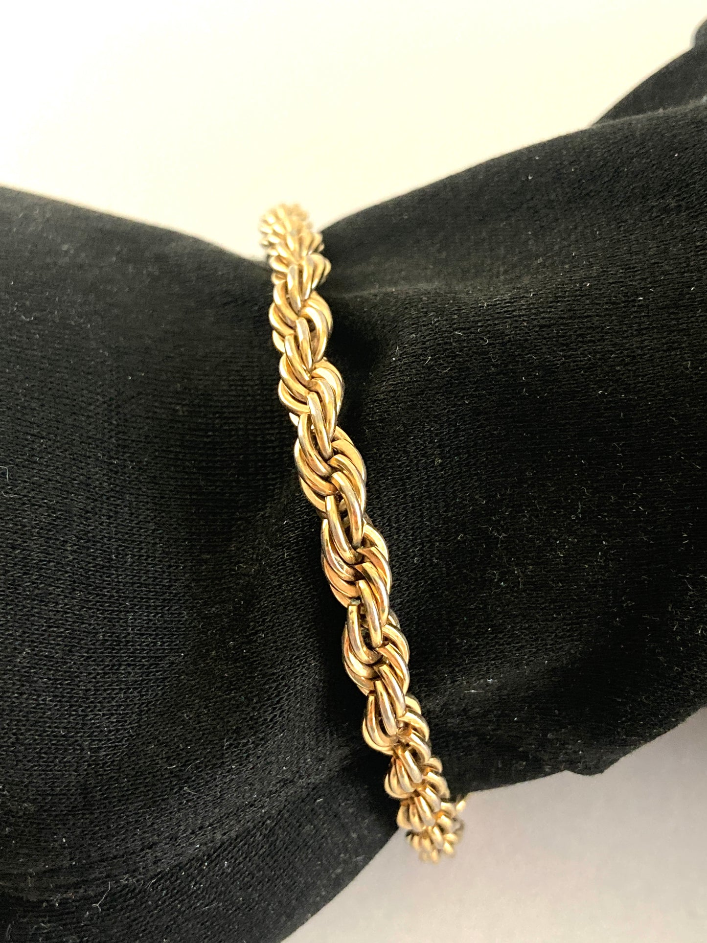Gold Filled Twisted Rope Chain Bracelet