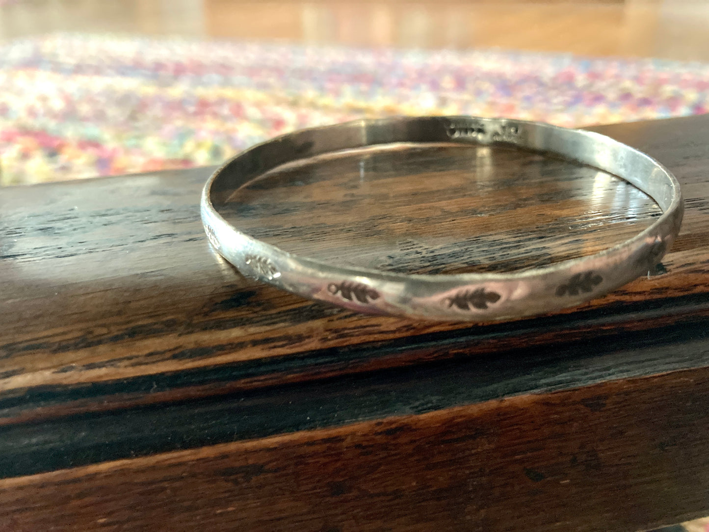 Vintage Sterling Bangle Bracelet Stamped Mexico