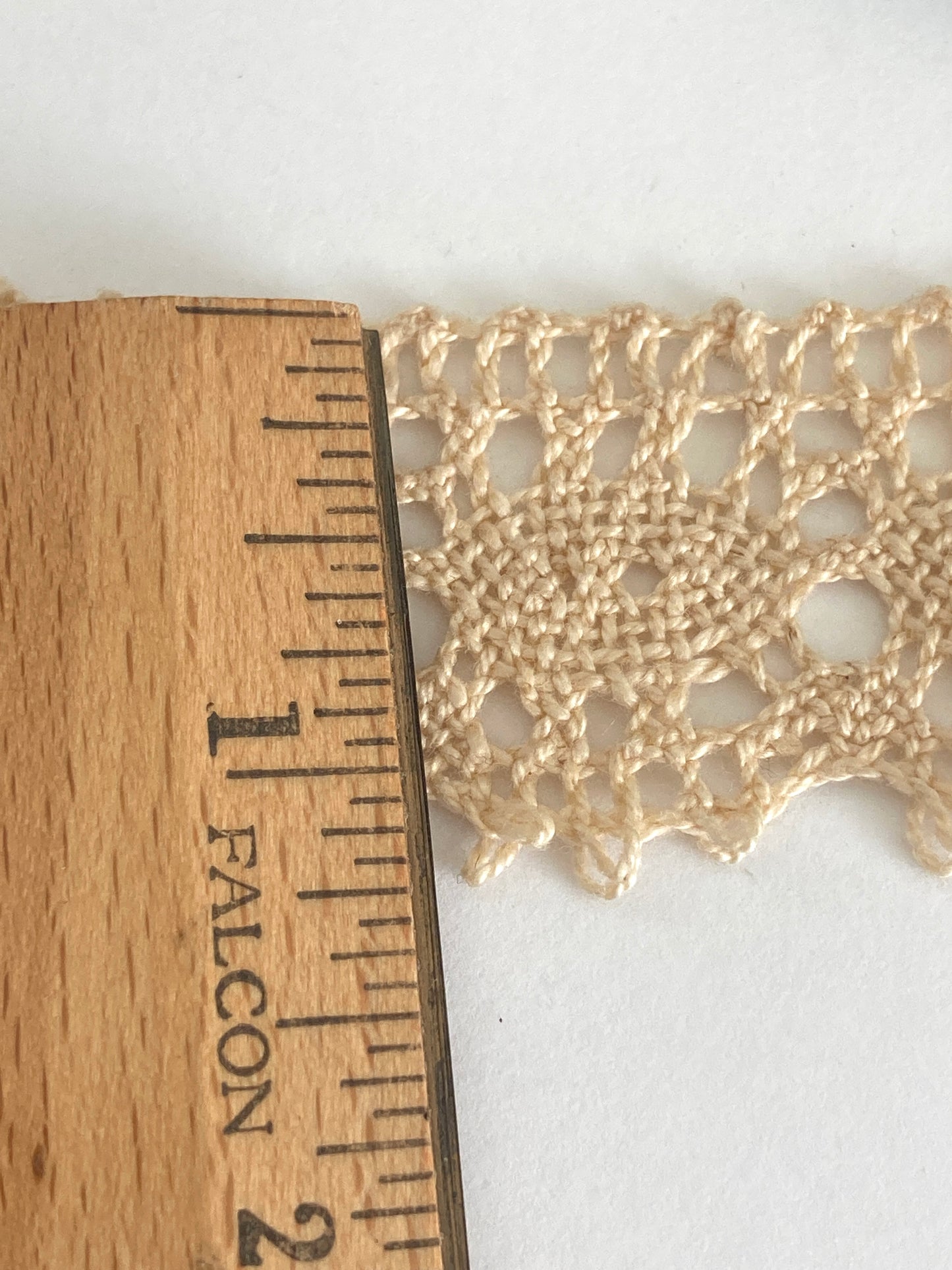 Huge Industrial Spool of Cotton Lace Trim 1 1/4 Inch Wide