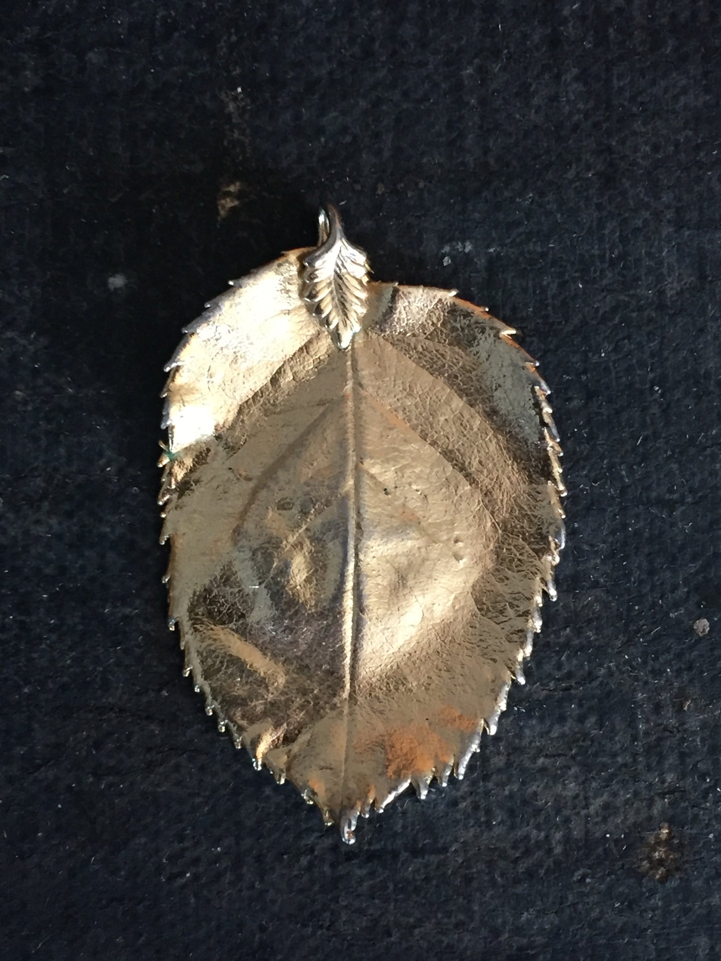 Gold Plated Leaf Pendants Set of Four