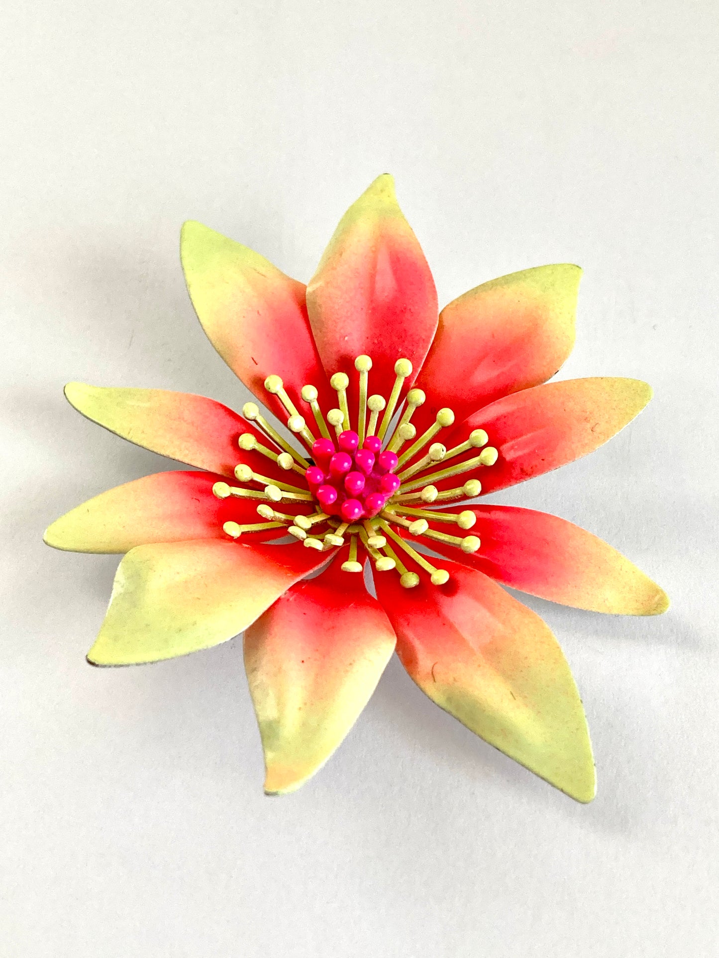 Vintage Neon "Flower Power" Enamel Pin