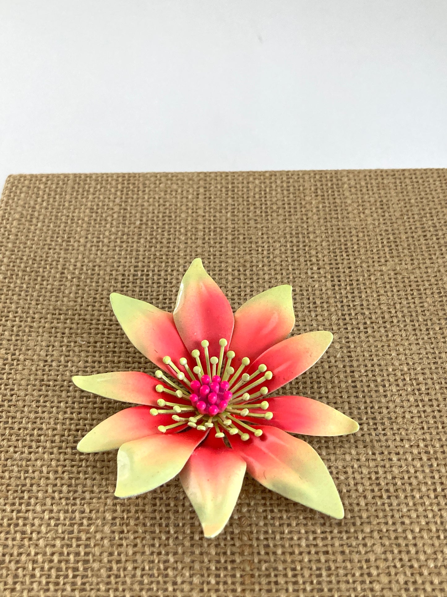 Vintage Neon "Flower Power" Enamel Pin