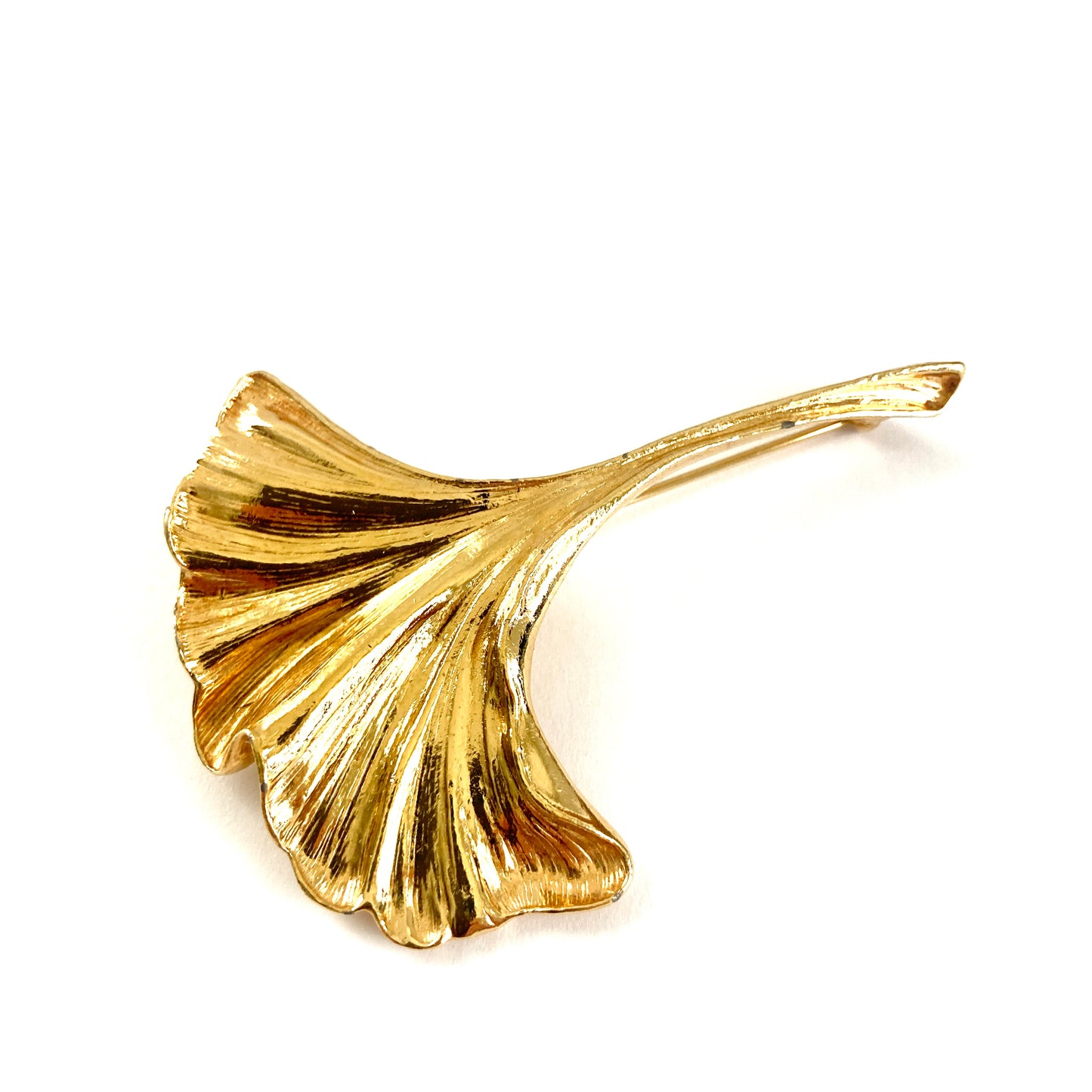 Ginkgo Leaf Brooch