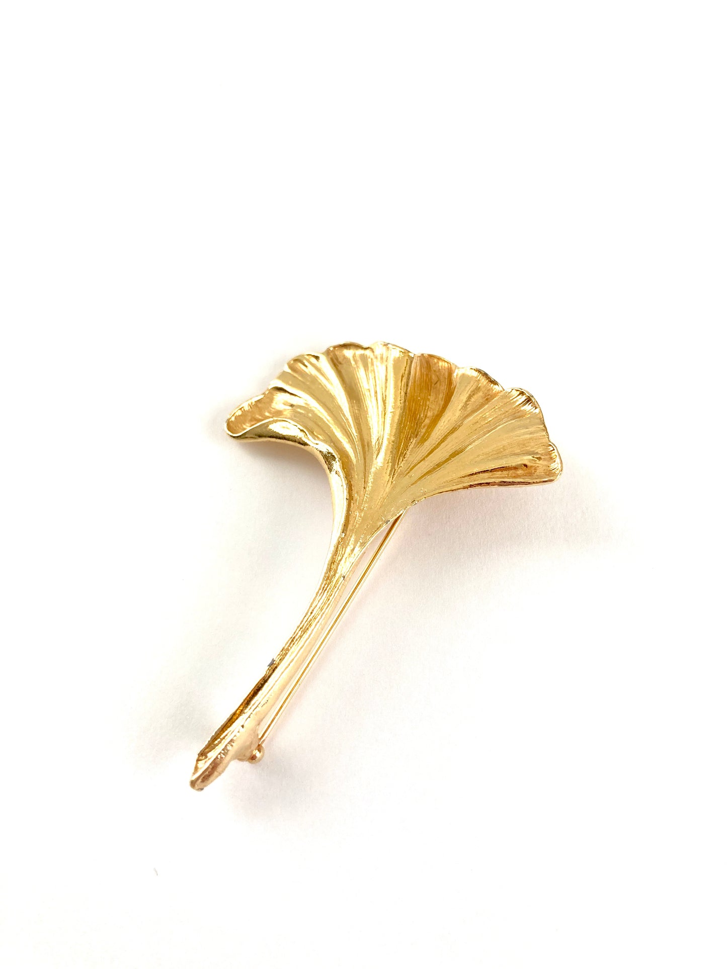 Ginkgo Leaf Brooch