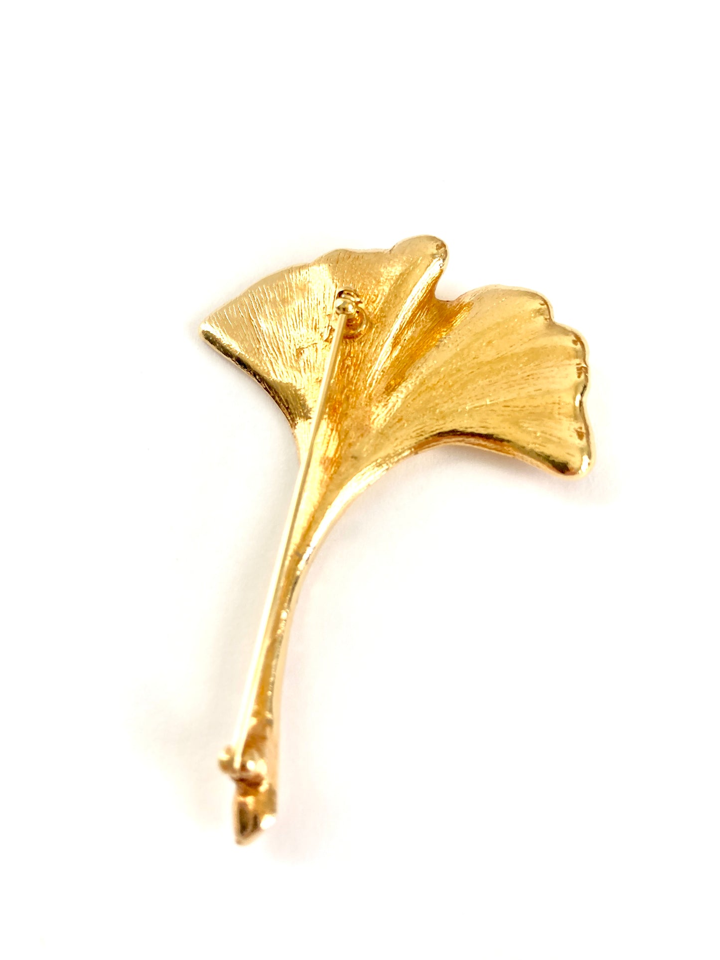 Ginkgo Leaf Brooch