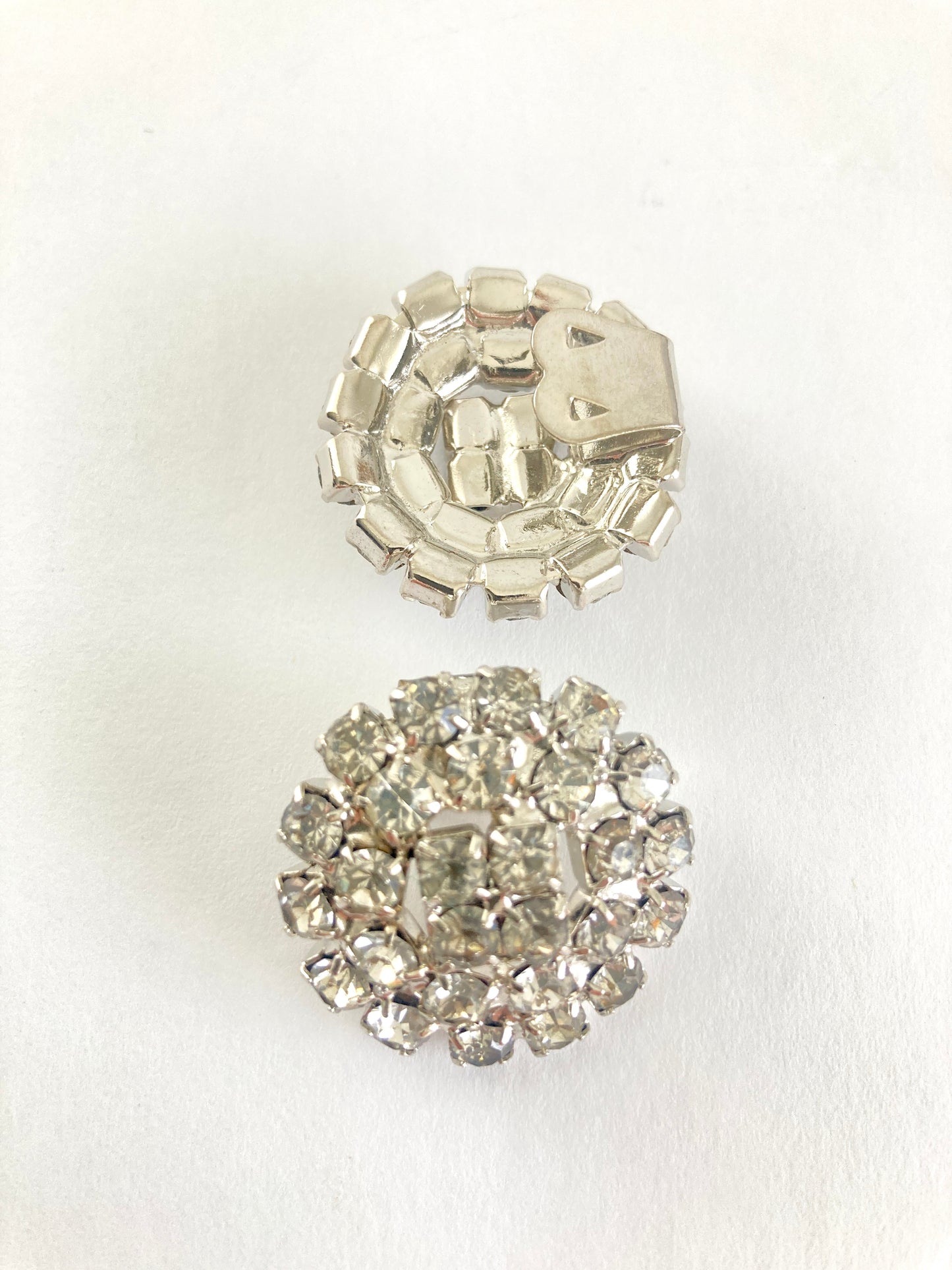 Crystal Clear Rhinestone Shoe Clips