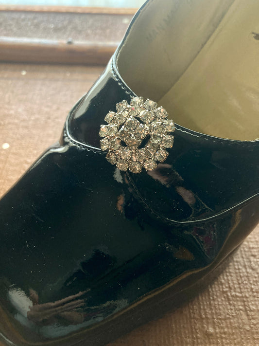 Crystal Clear Rhinestone Shoe Clips