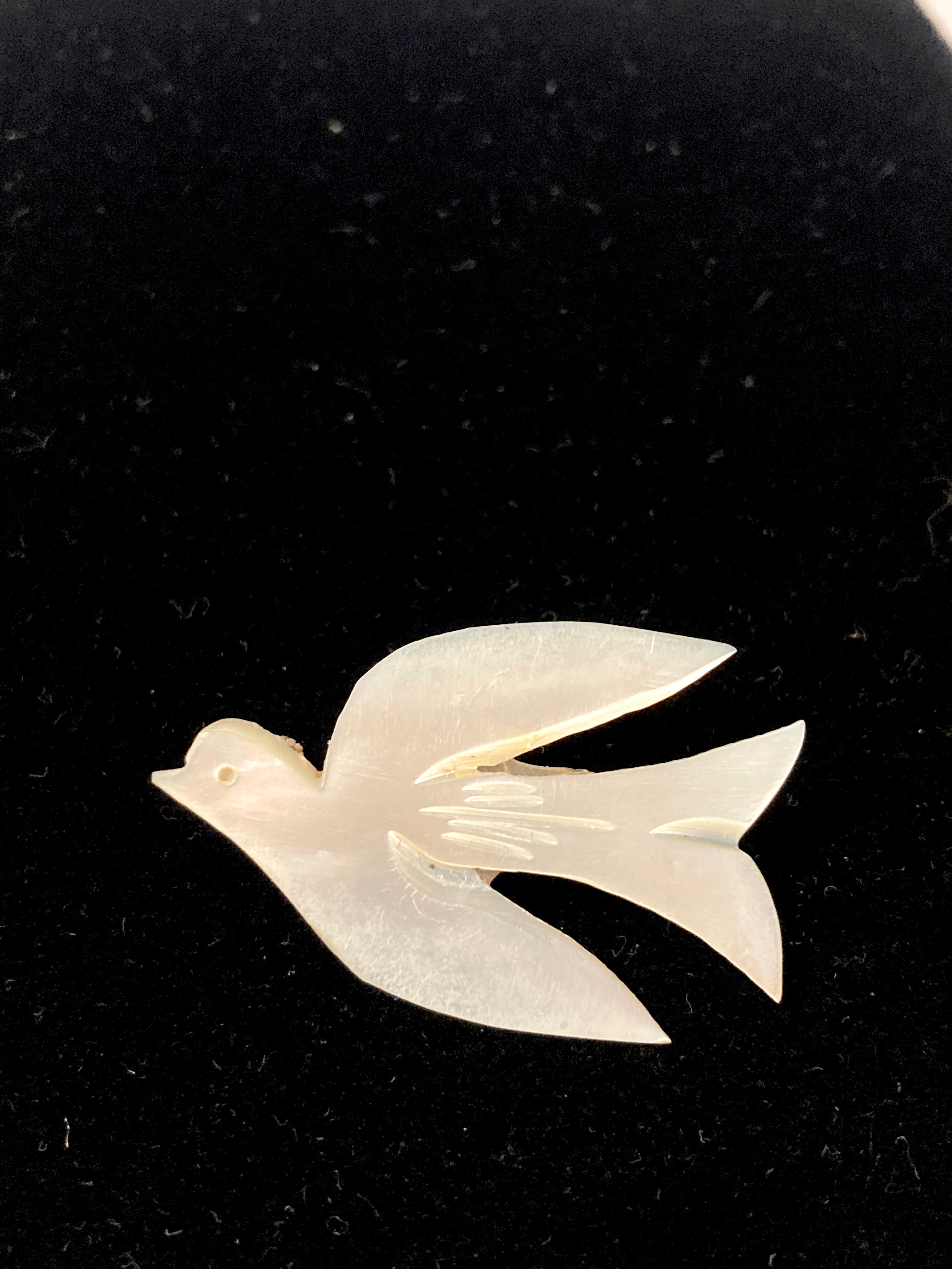 Gorgeous Vintage Mother factory of Pearl Shell Brooch Made In Japan