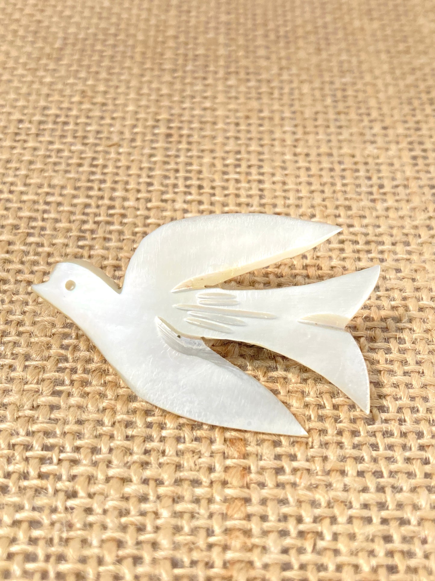 Mother of Pearl Dove Brooch