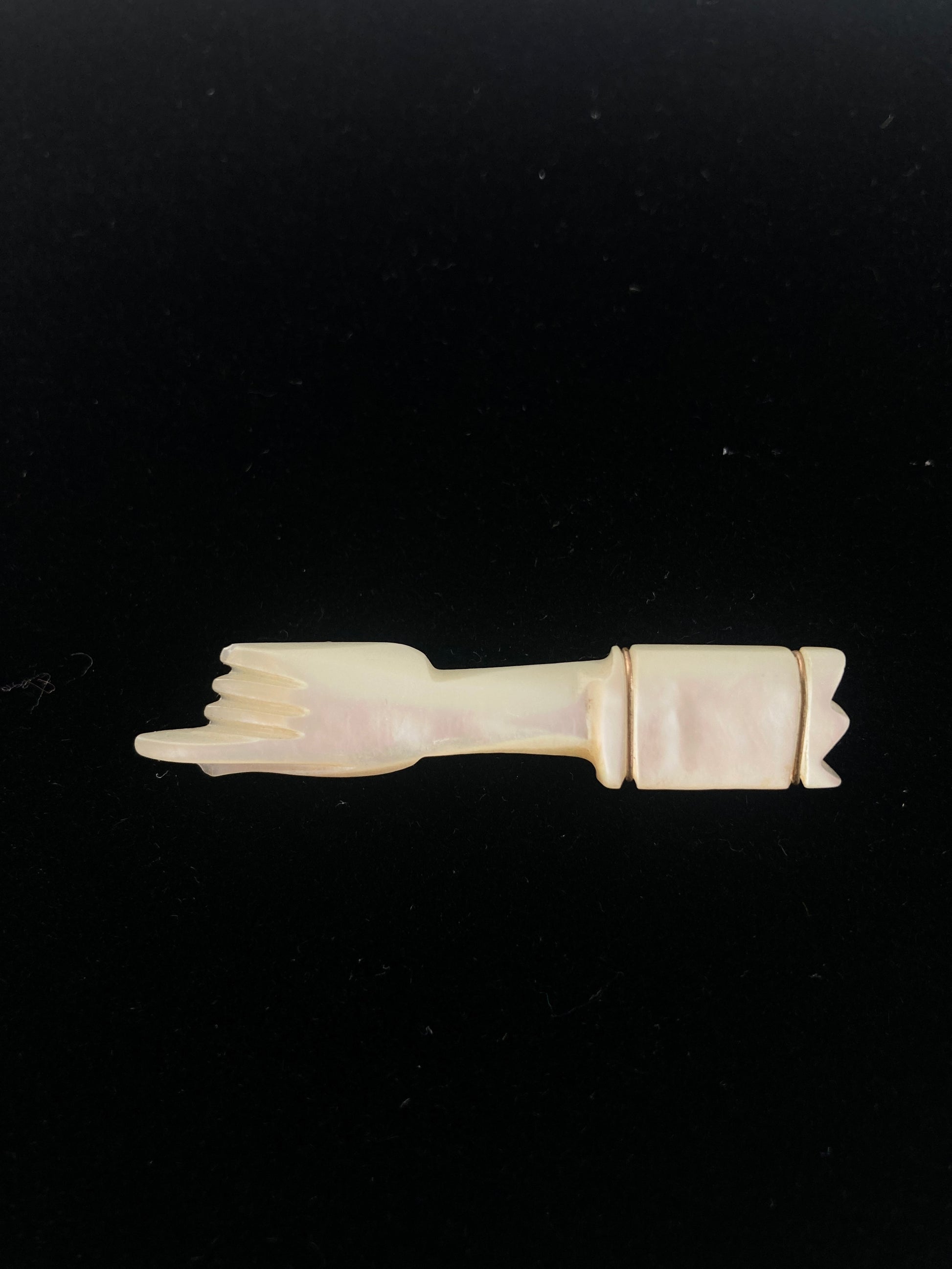 Victorian Pointing Hand in Mother of Pearl