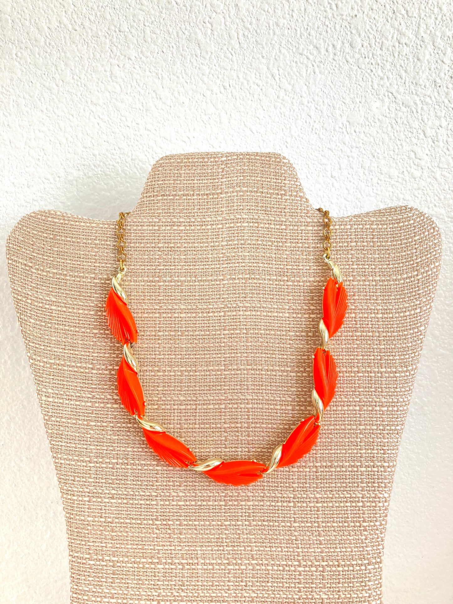 Bright Orange BSK Choker Necklace