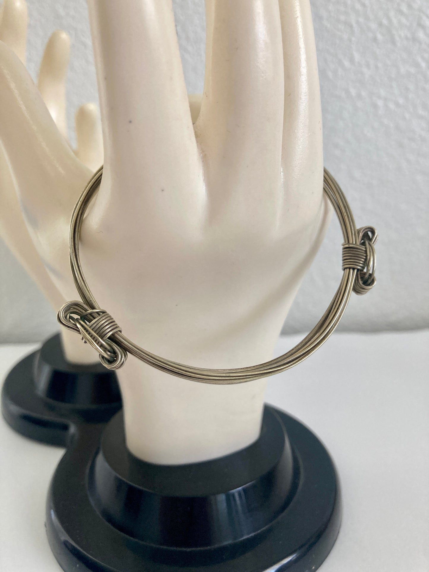 Silver Elephant Hair Bracelet