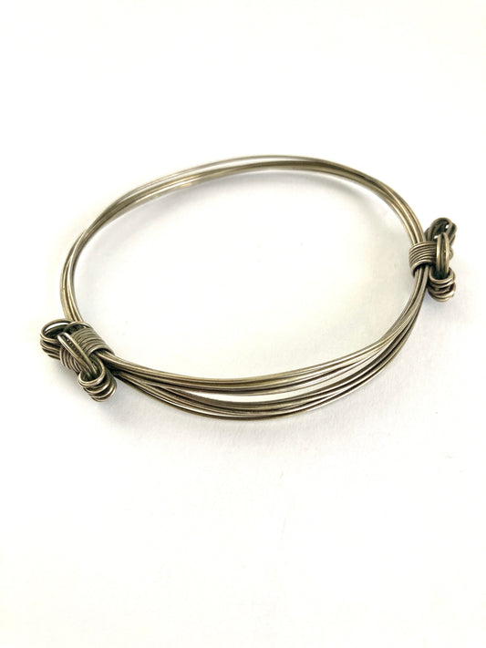 Silver Elephant Hair Bracelet