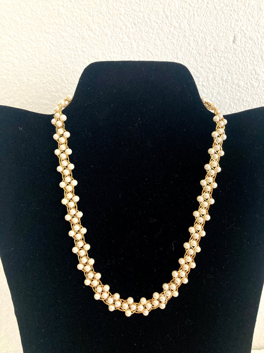 Napier Braided Pearl Necklace